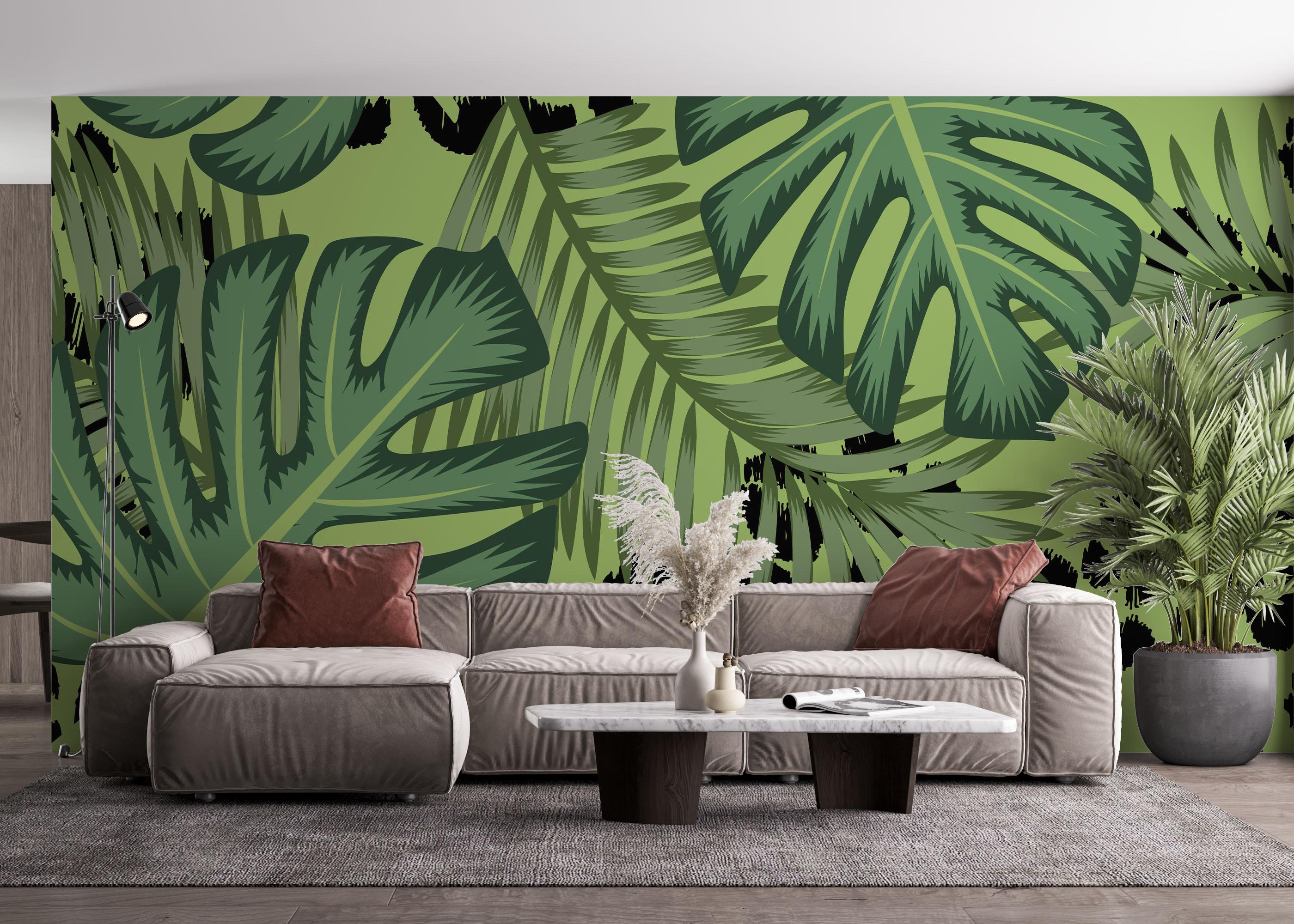 Fototapet Leaf Leopard Art mockup 4