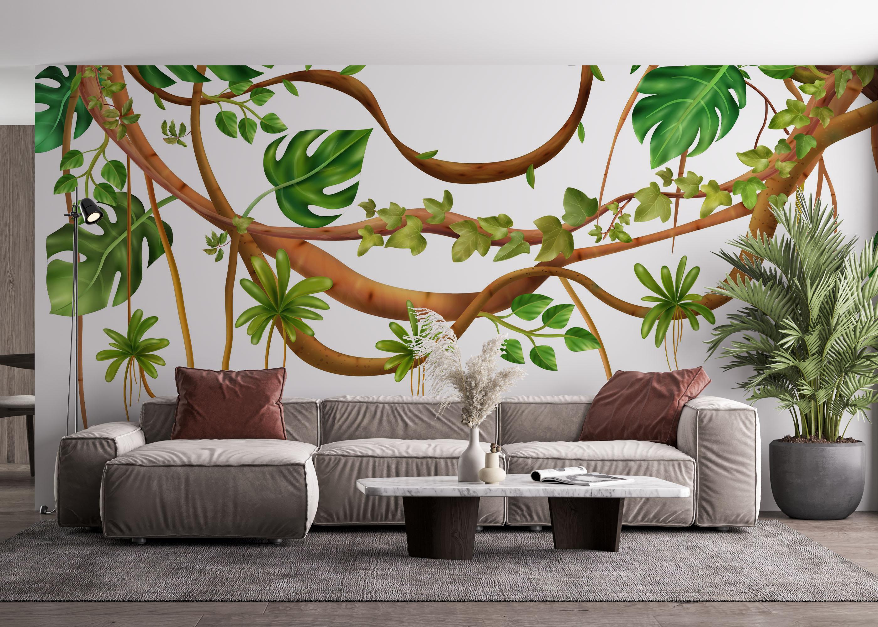 Fototapet Realistic Liana Art mockup 4