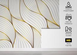 Abstract Gold Leaves mockup 5