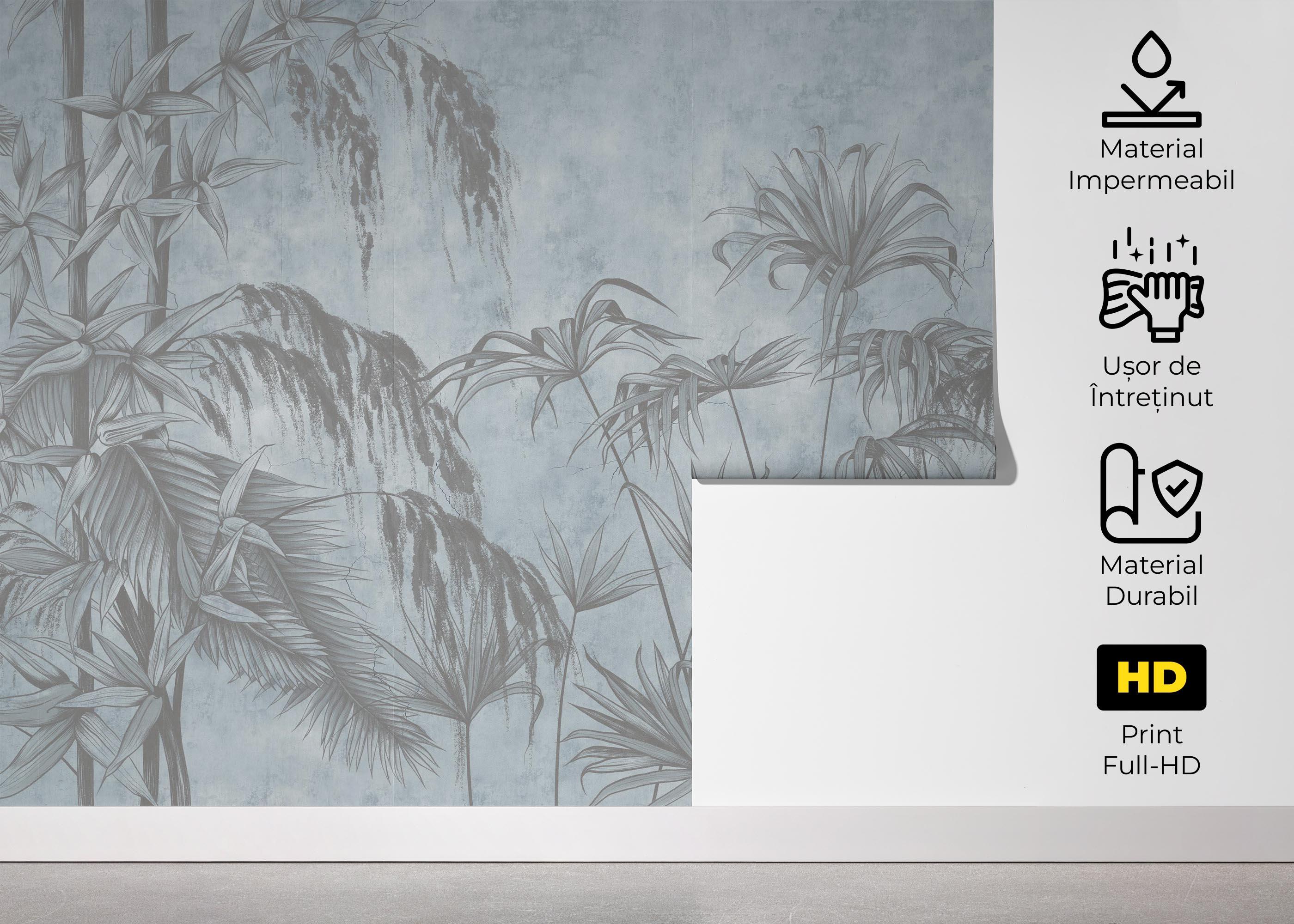 Fototapet Blue Sketch mockup 5