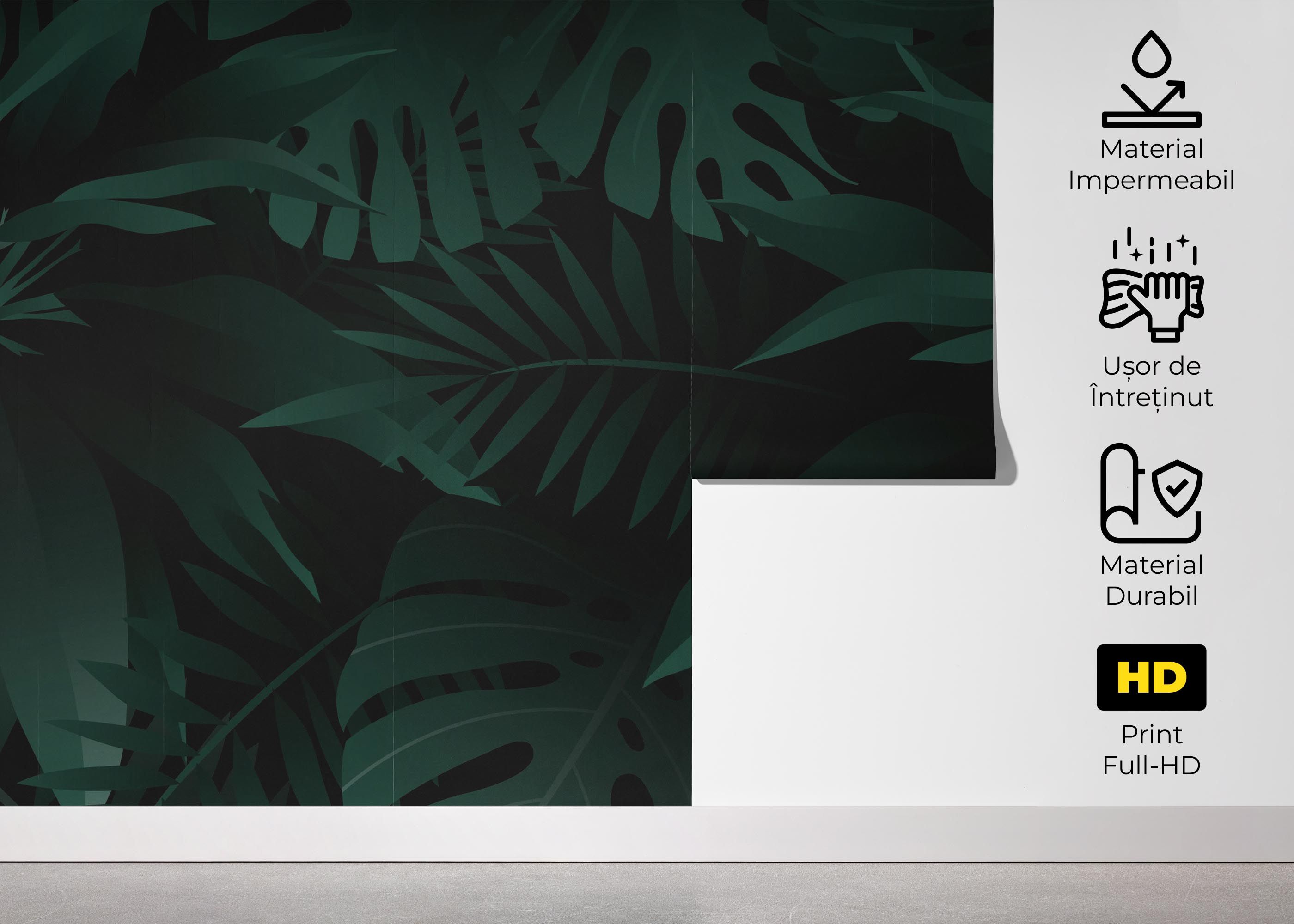 Dark Green Leaves mockup 5