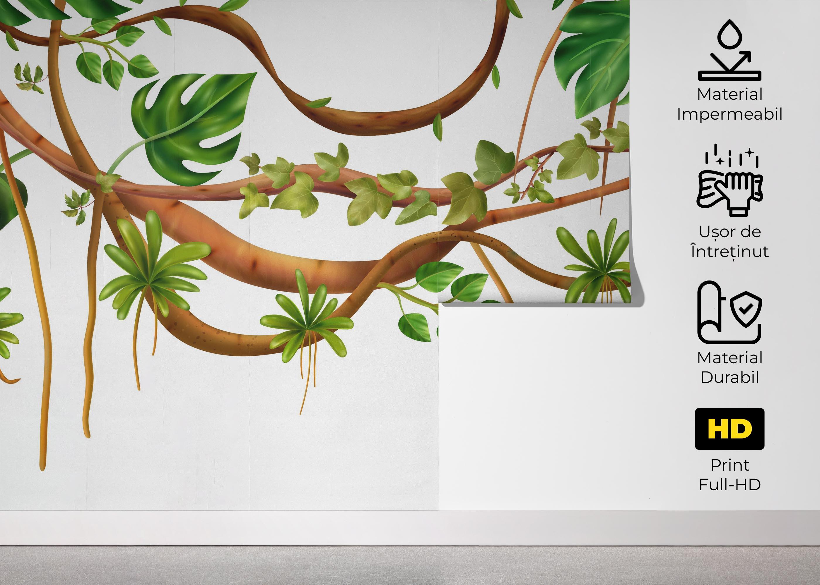 Fototapet Realistic Liana Art mockup 5