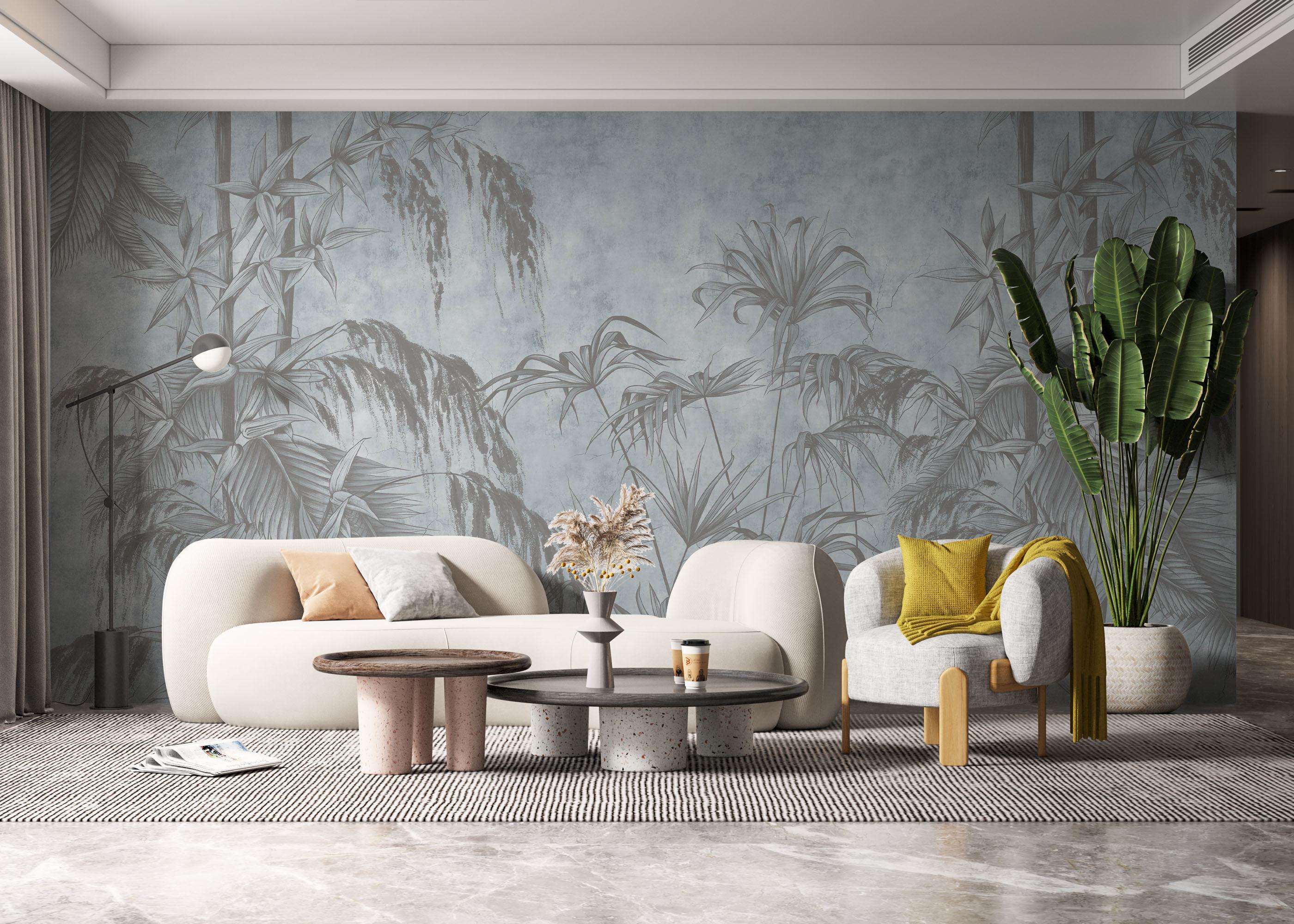 Fototapet Blue Sketch mockup 6