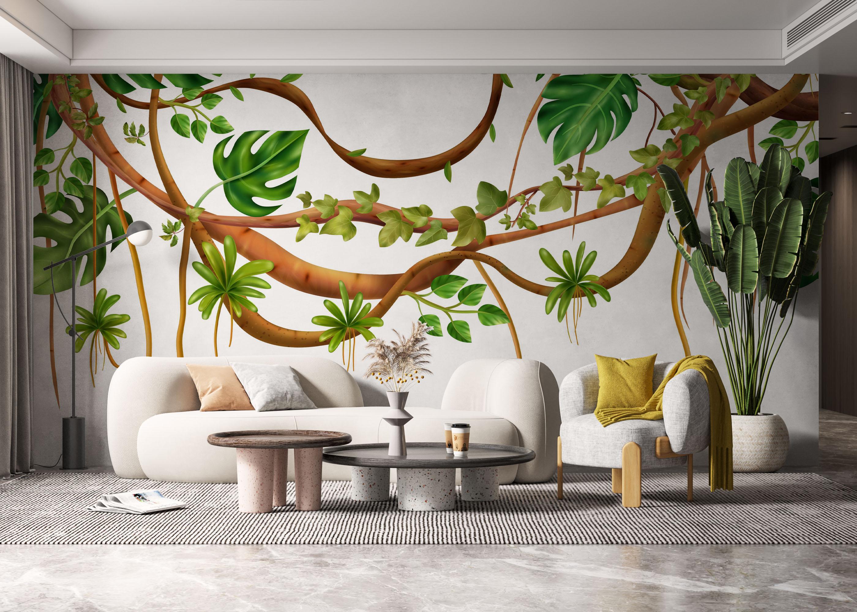 Fototapet Realistic Liana Art mockup 6