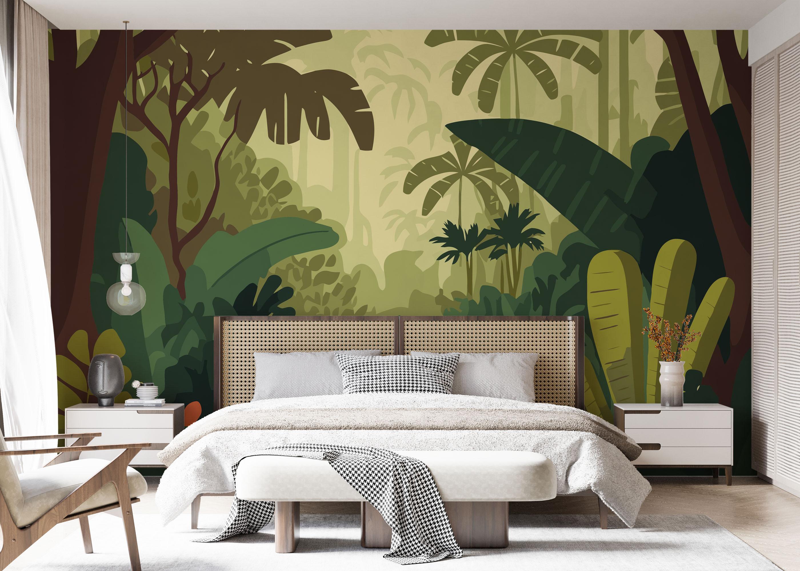 Fototapet Cartoon Pretty Jungle mockup 7