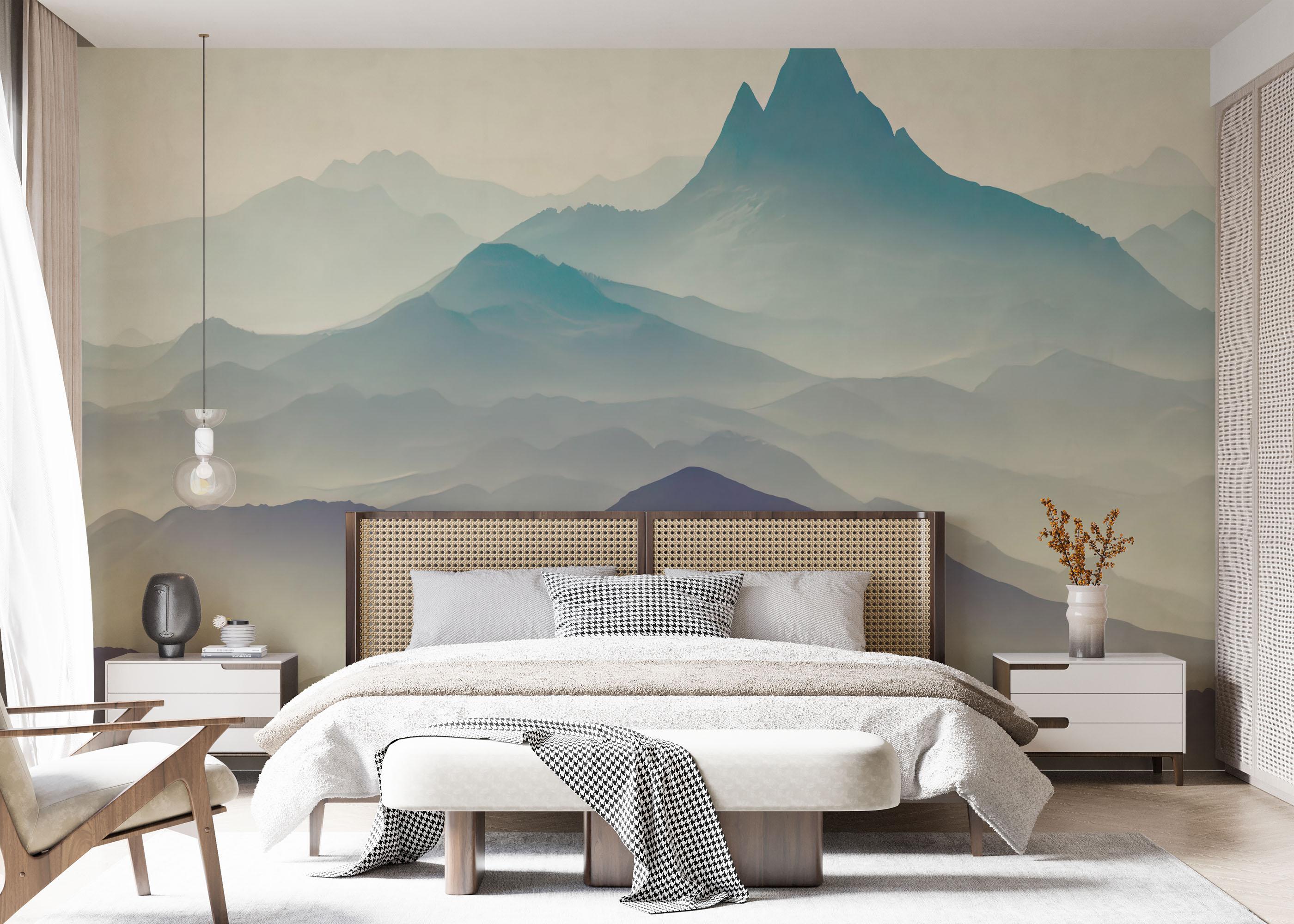 Fototapet Forbidden Mountains mockup 7