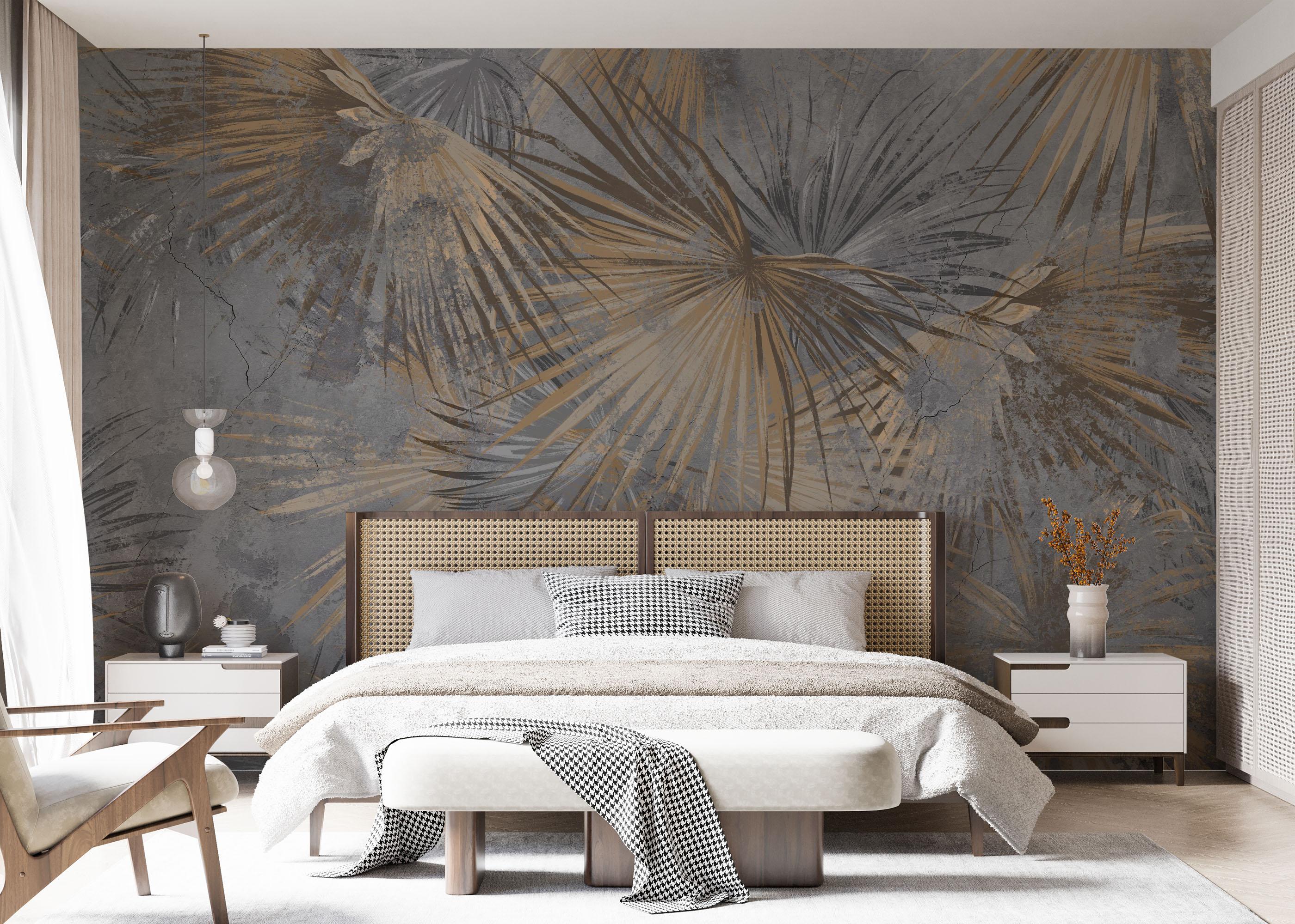 Fototapet Jungle Concrete mockup 7