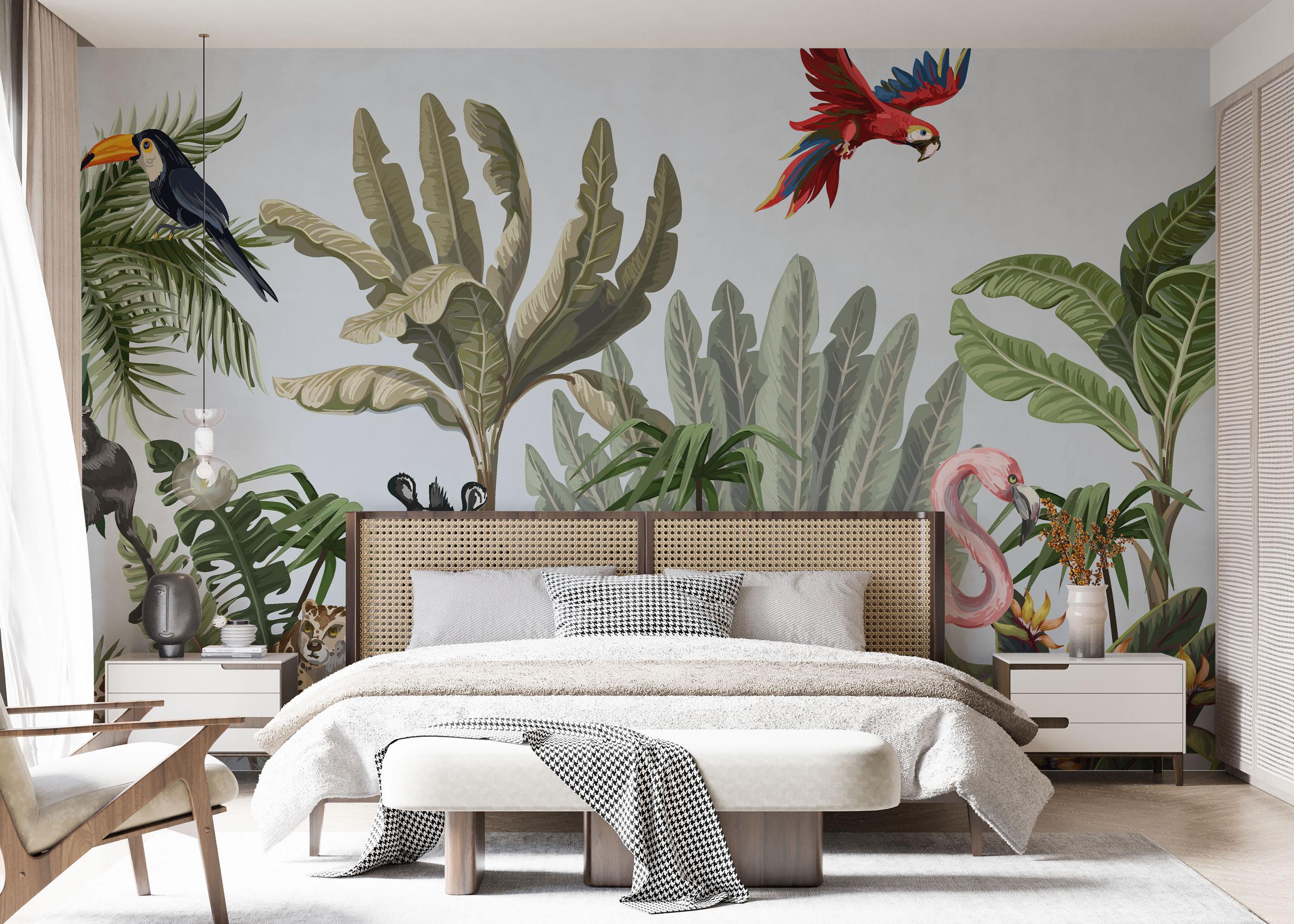 Fototapet Light Jungle Art mockup 7