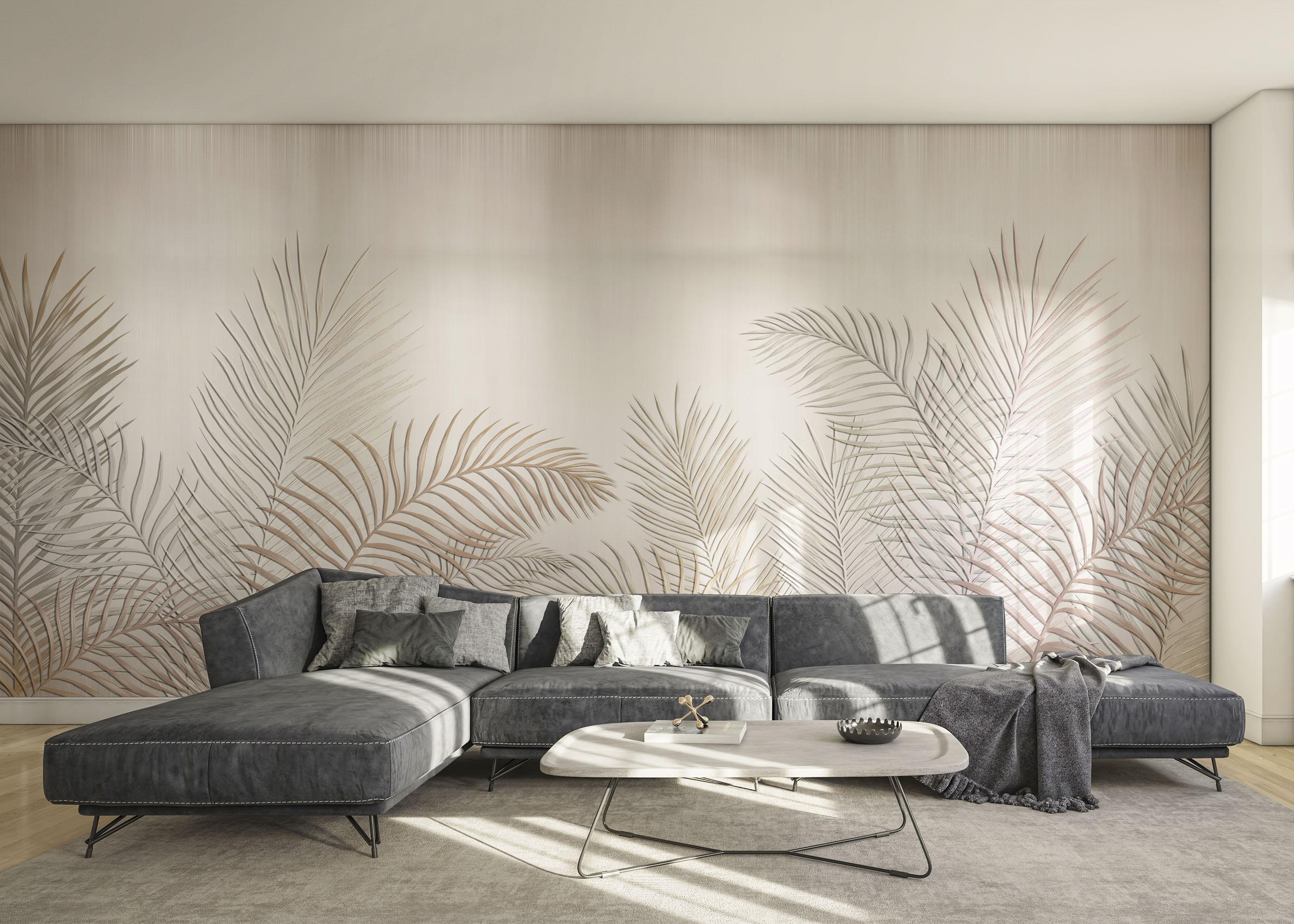 Fototapet Delicate Leaves mockup 0