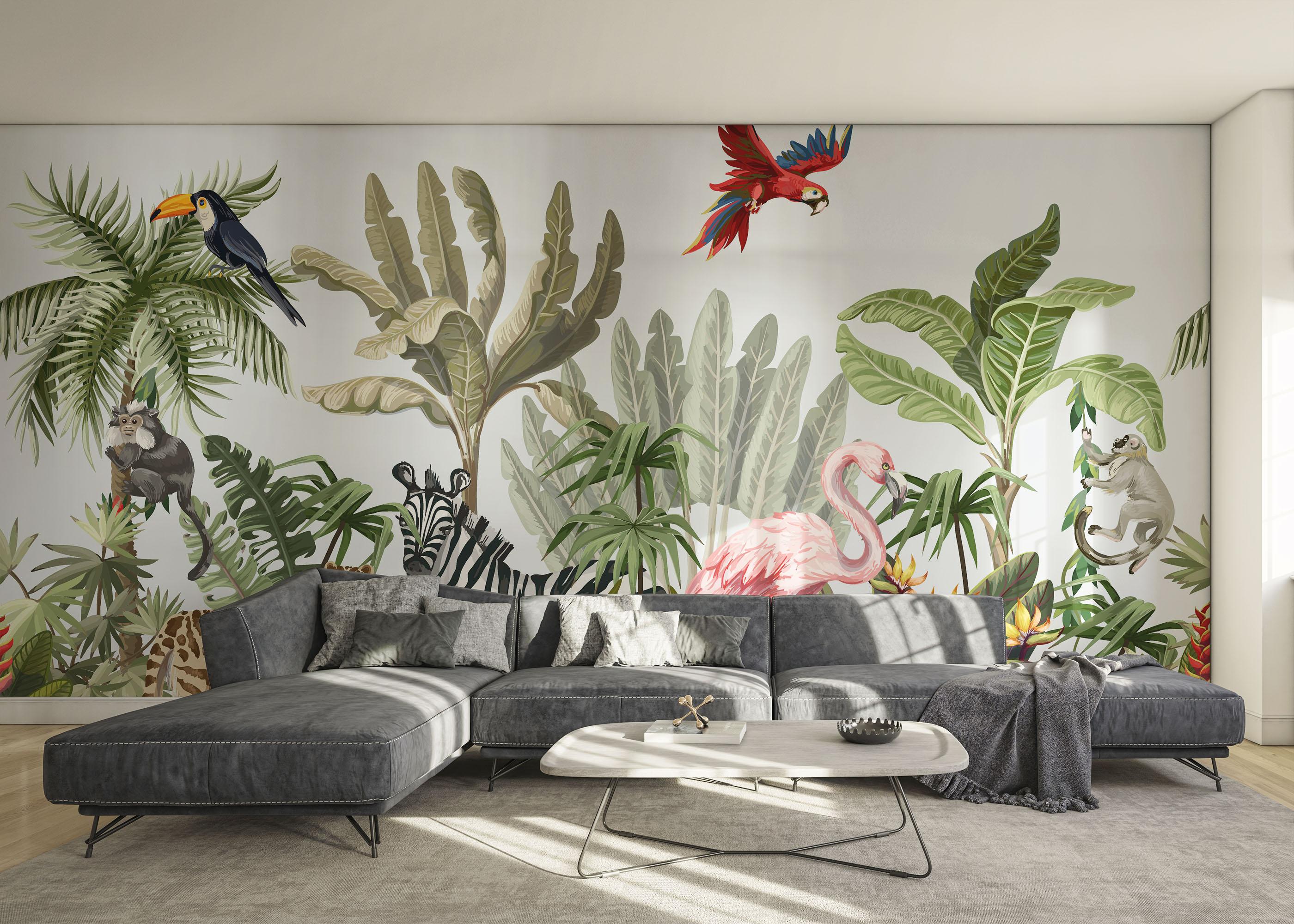 Fototapet Light Jungle Art mockup 0