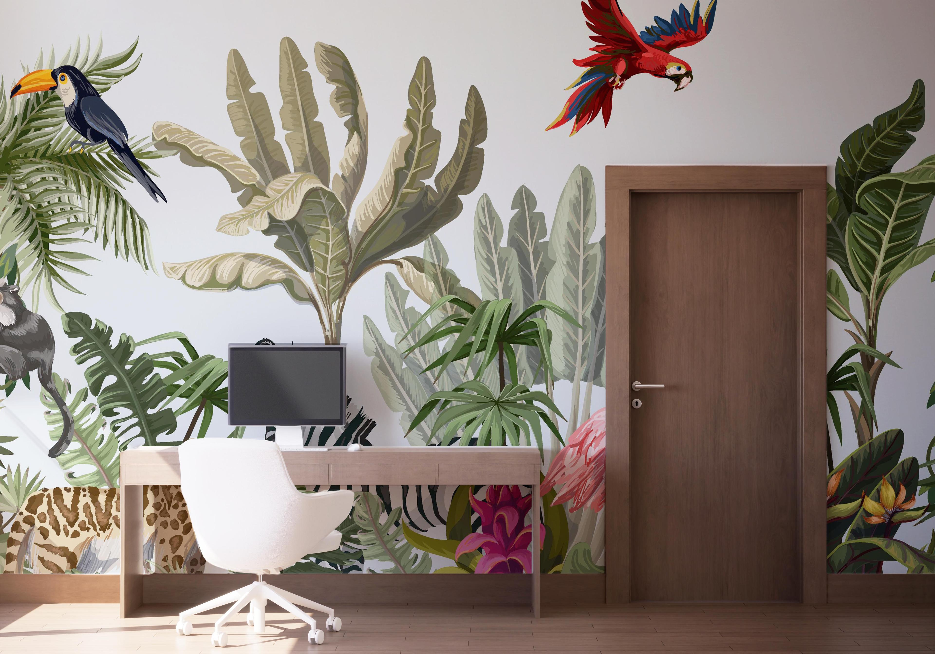 Fototapet Light Jungle Art mockup 1