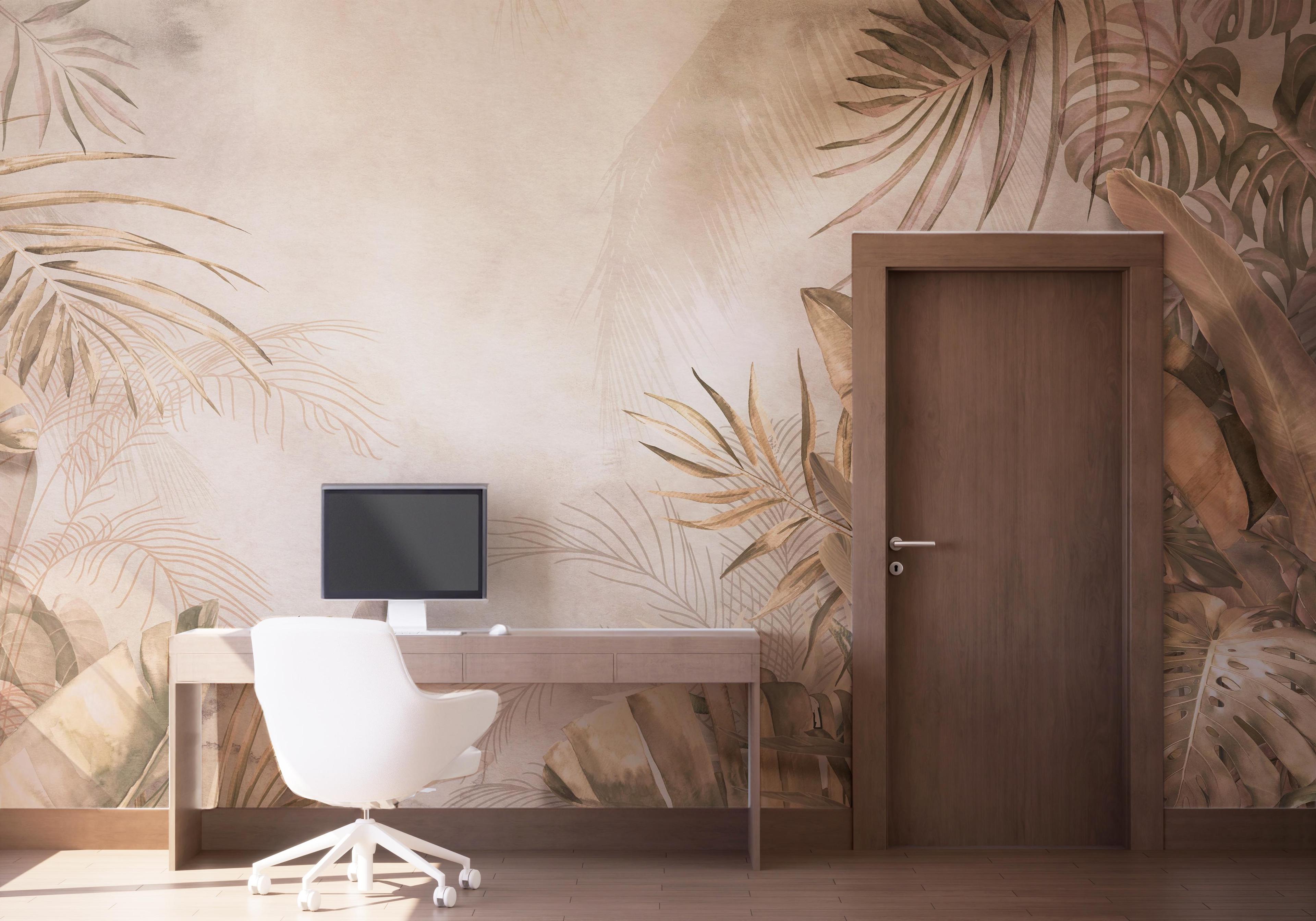 Fototapet Metalic Jungle mockup 1