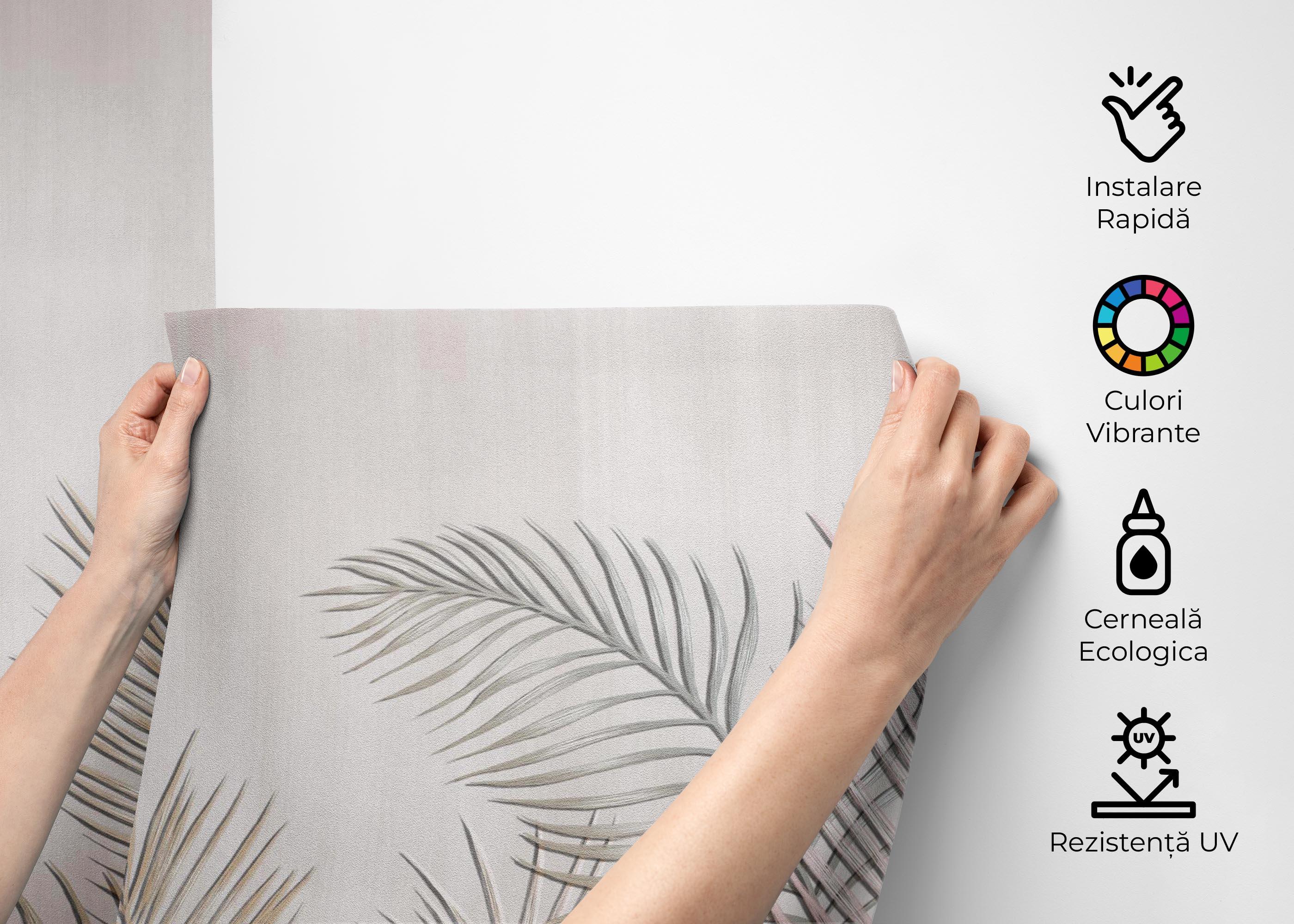 Fototapet Delicate Leaves mockup 2