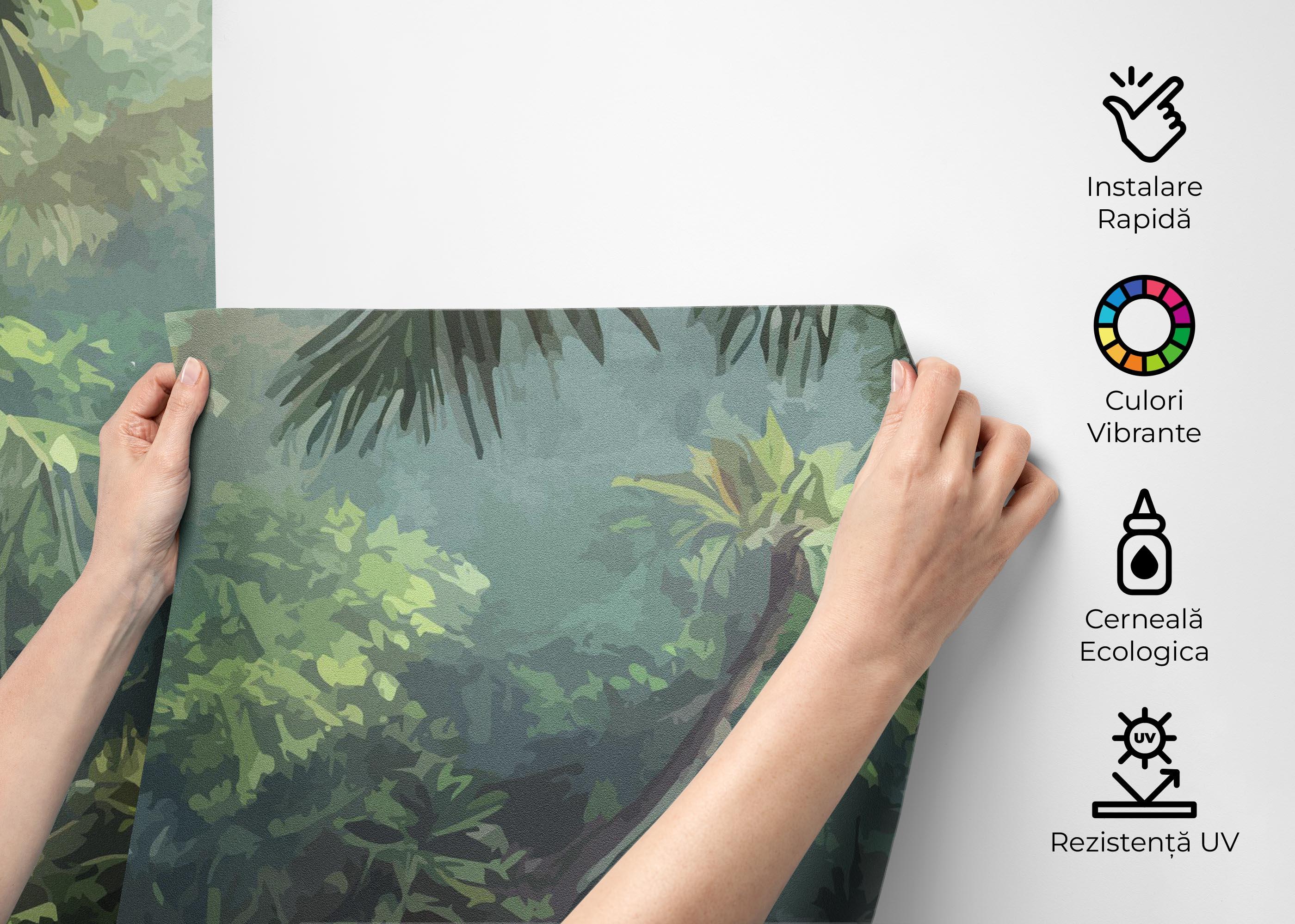 Fototapet Jungle Daylight View mockup 2