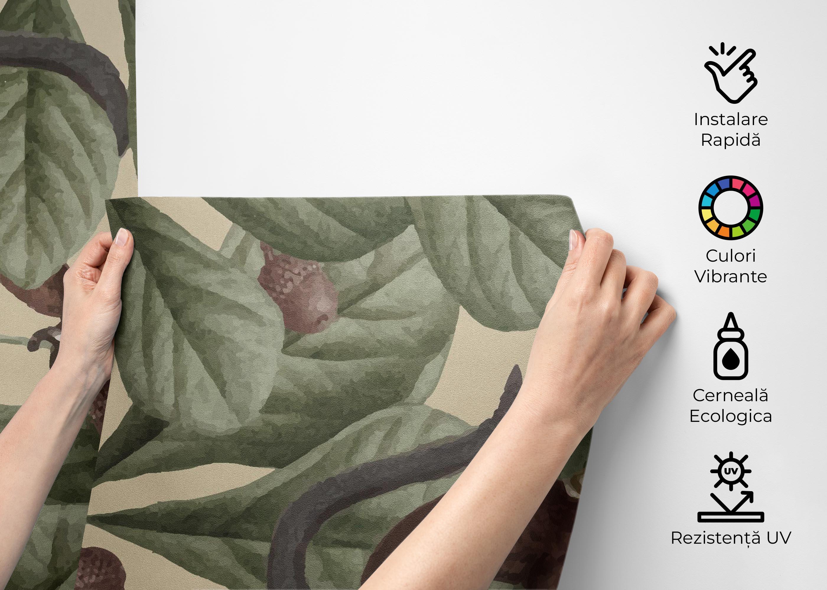 Fototapet Jungle Lemur Art mockup 2