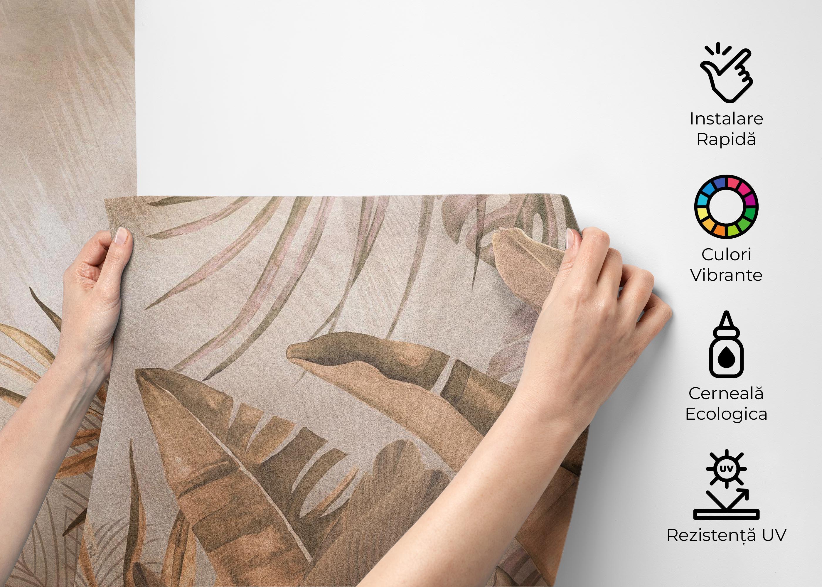 Fototapet Metalic Jungle mockup 2