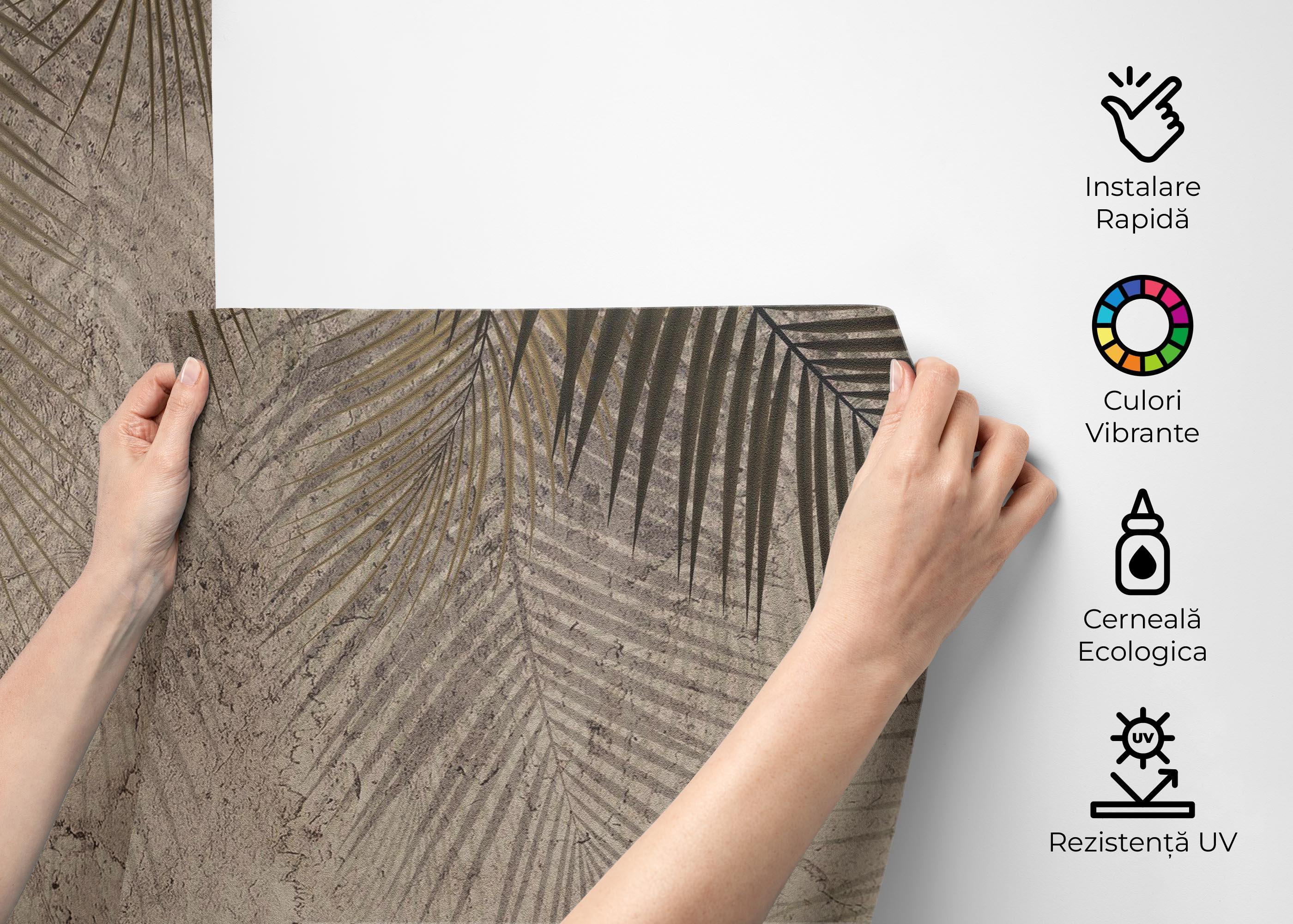 Fototapet Thin Brown Leaves mockup 2