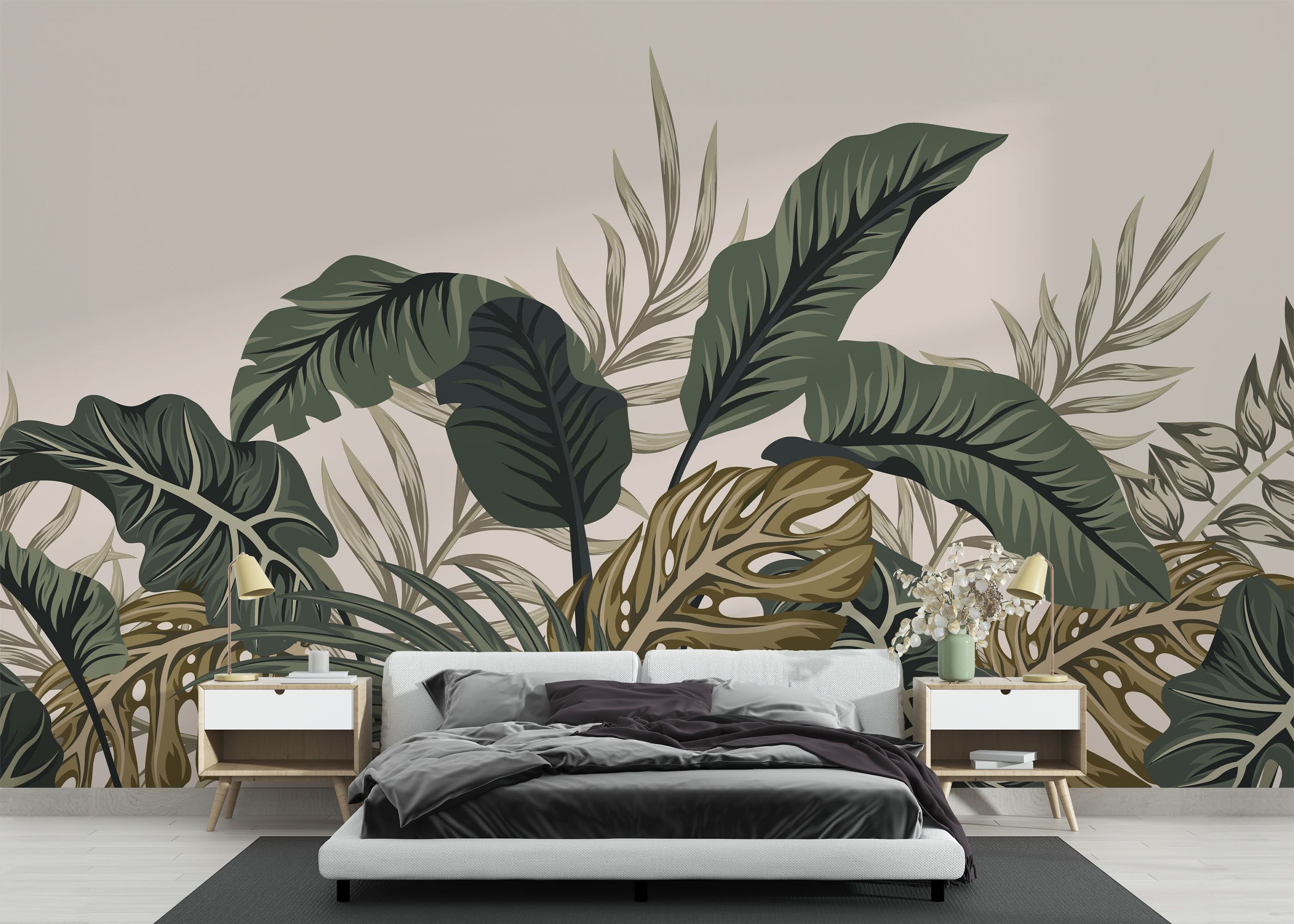 Cream Green Jungle mockup 3