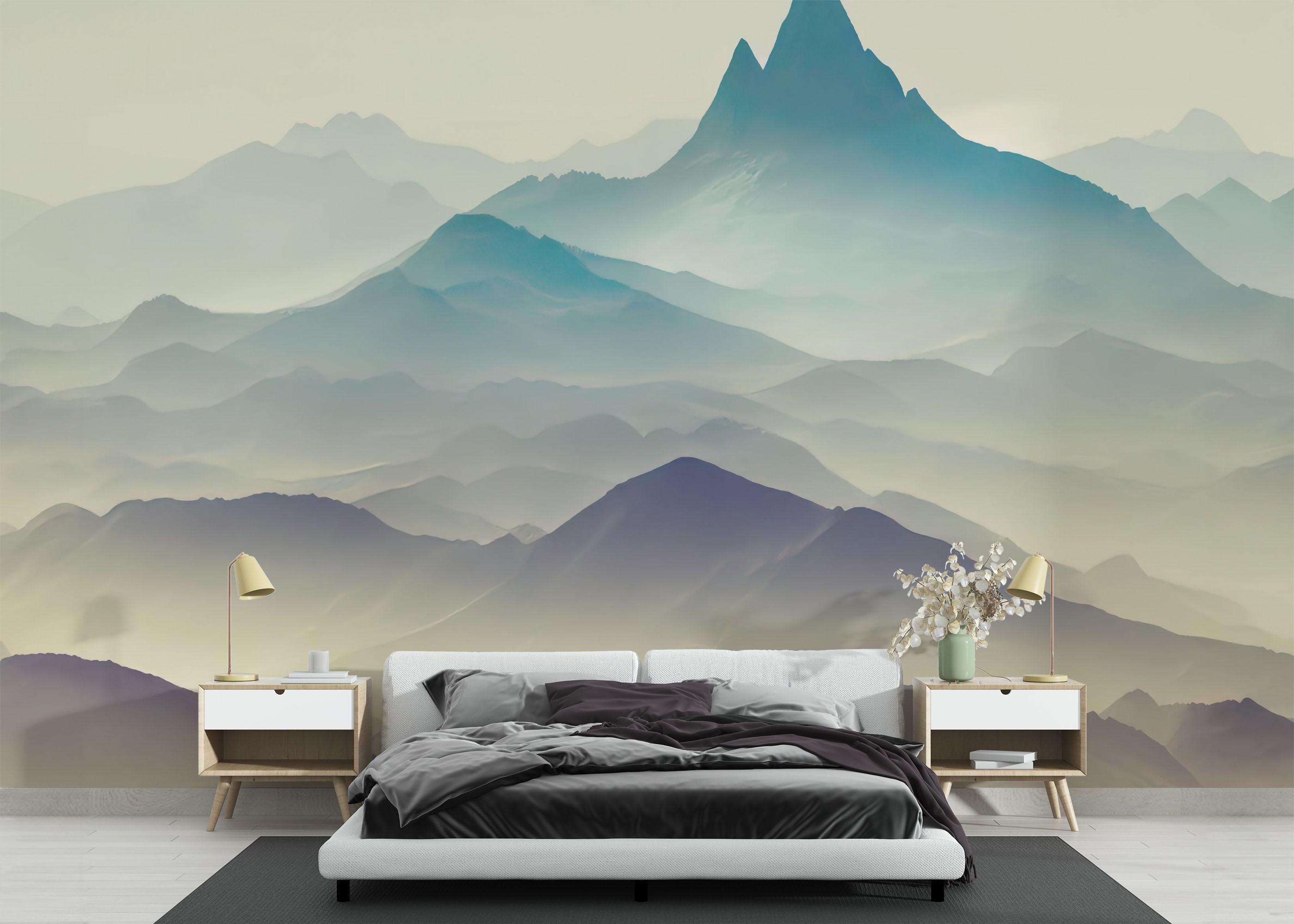 Fototapet Forbidden Mountains mockup 3