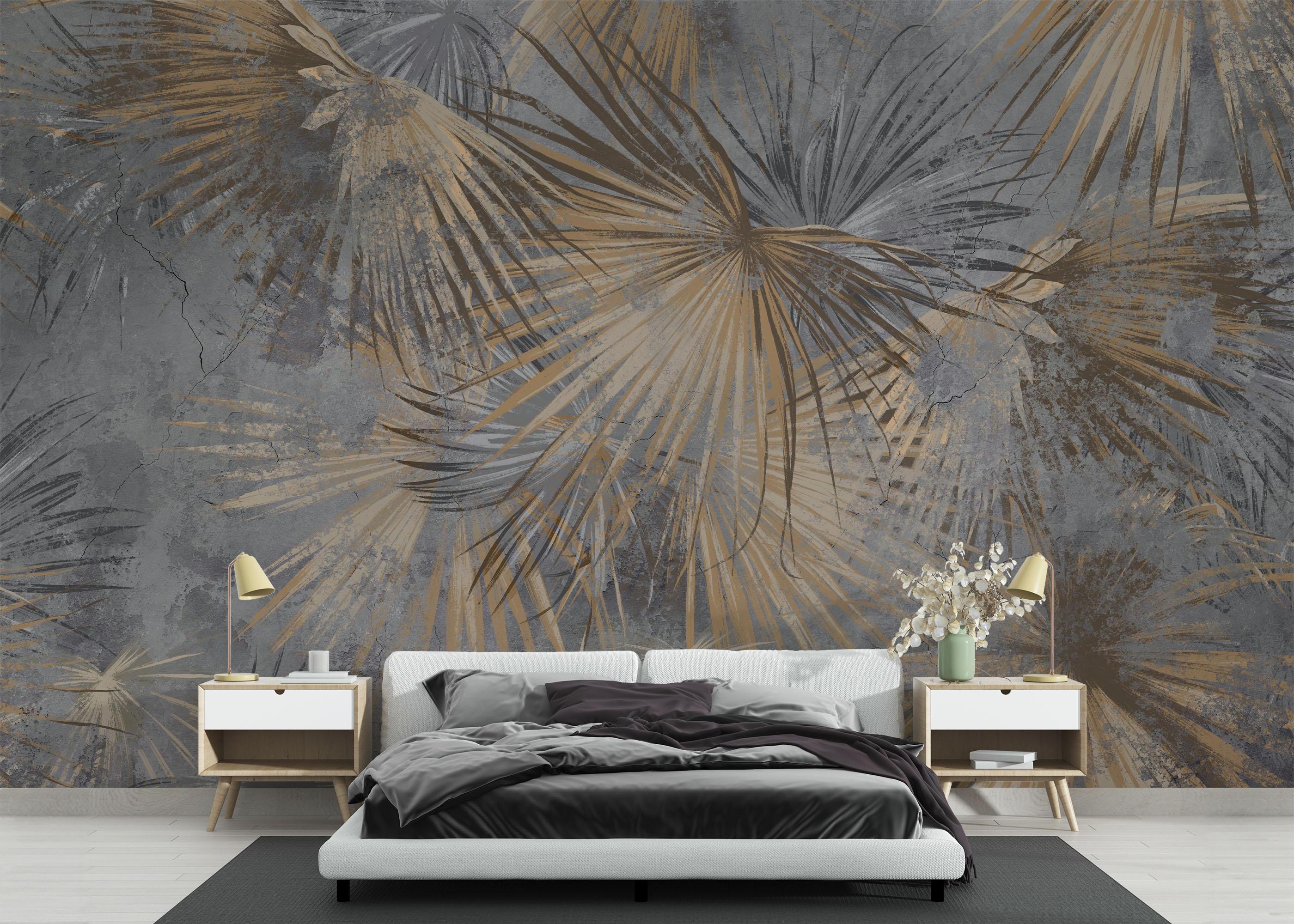 Fototapet Jungle Concrete mockup 3