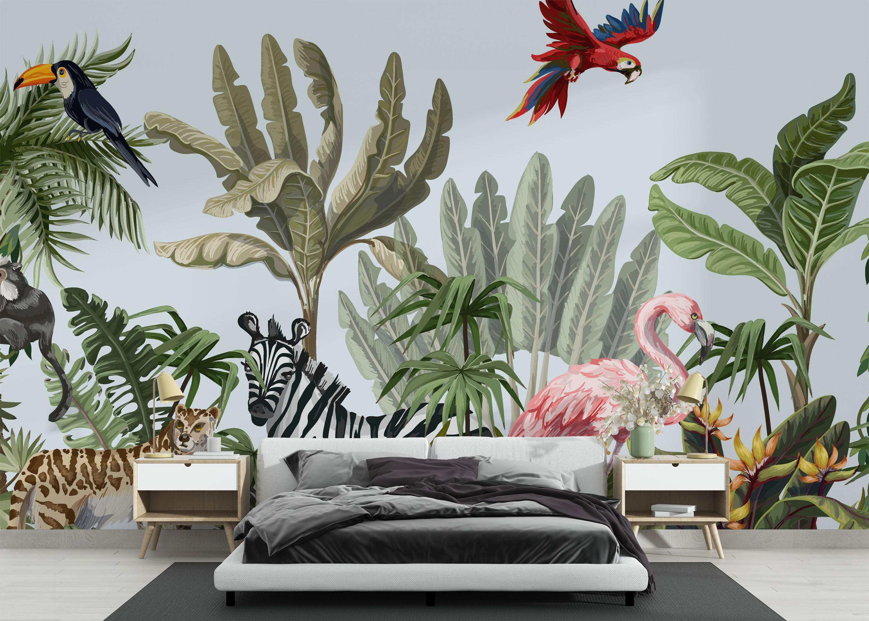 Fototapet Light Jungle Art mockup 3