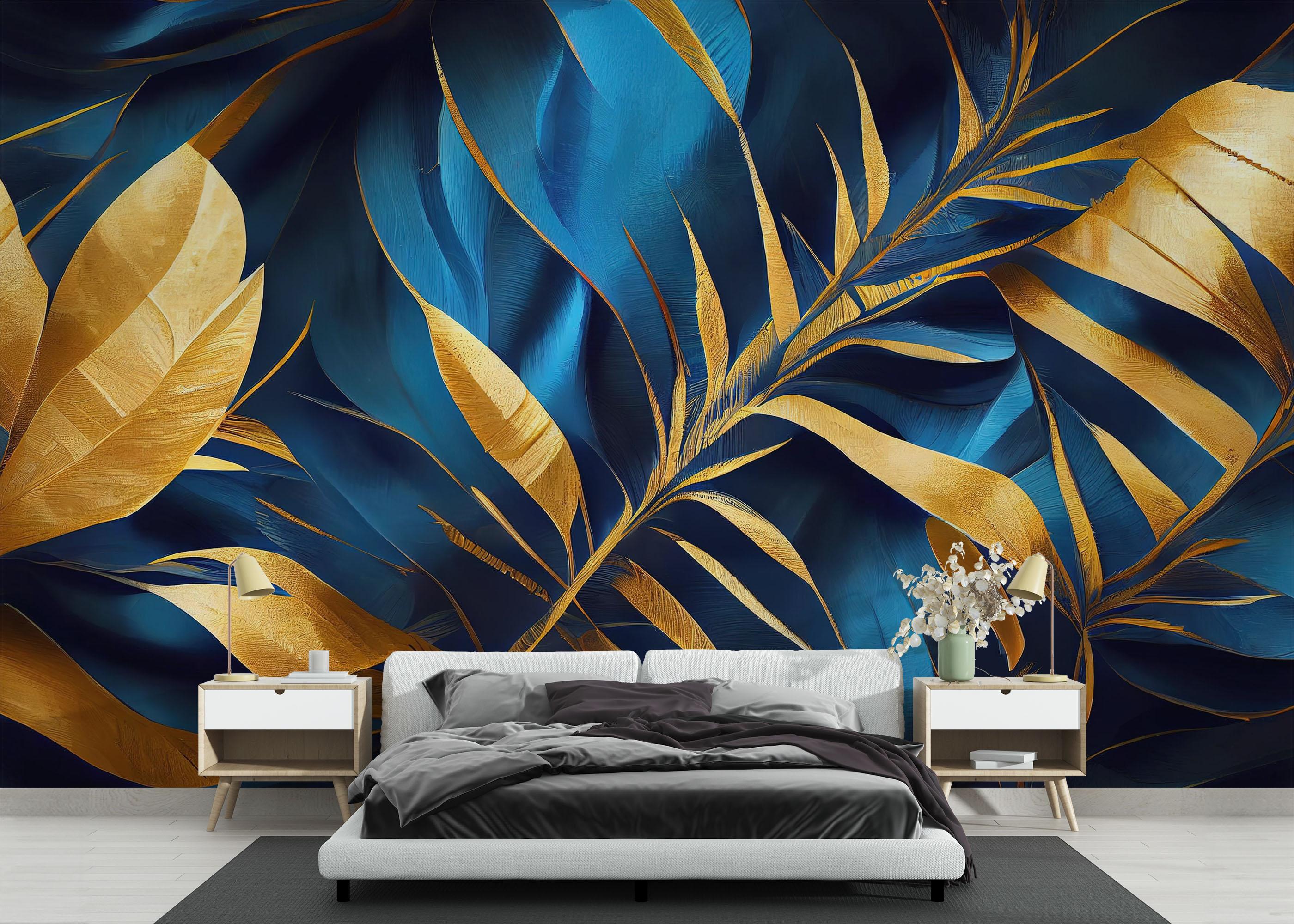 Fototapet Satin Leaf mockup 3