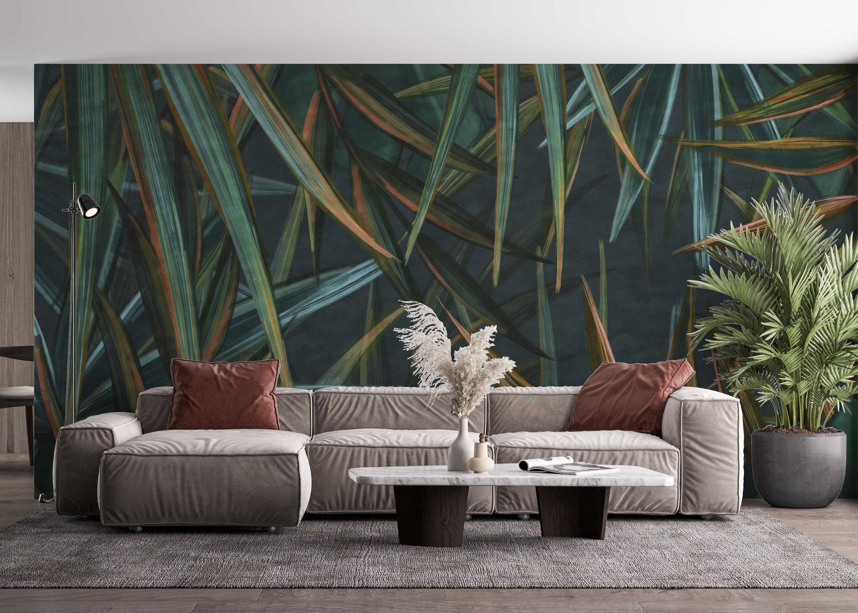 Fototapet Close Up Jungle mockup 4