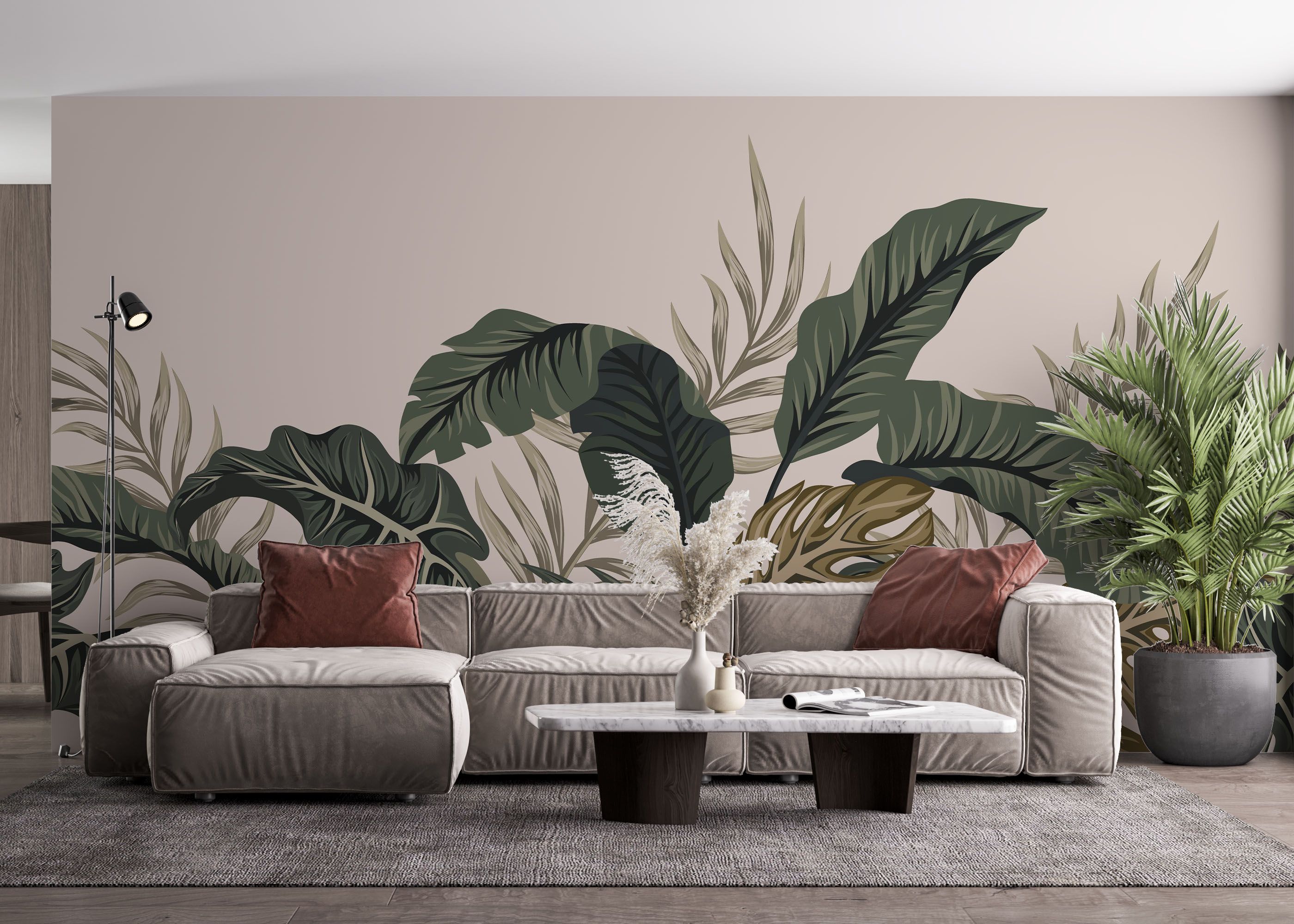 Cream Green Jungle mockup 4