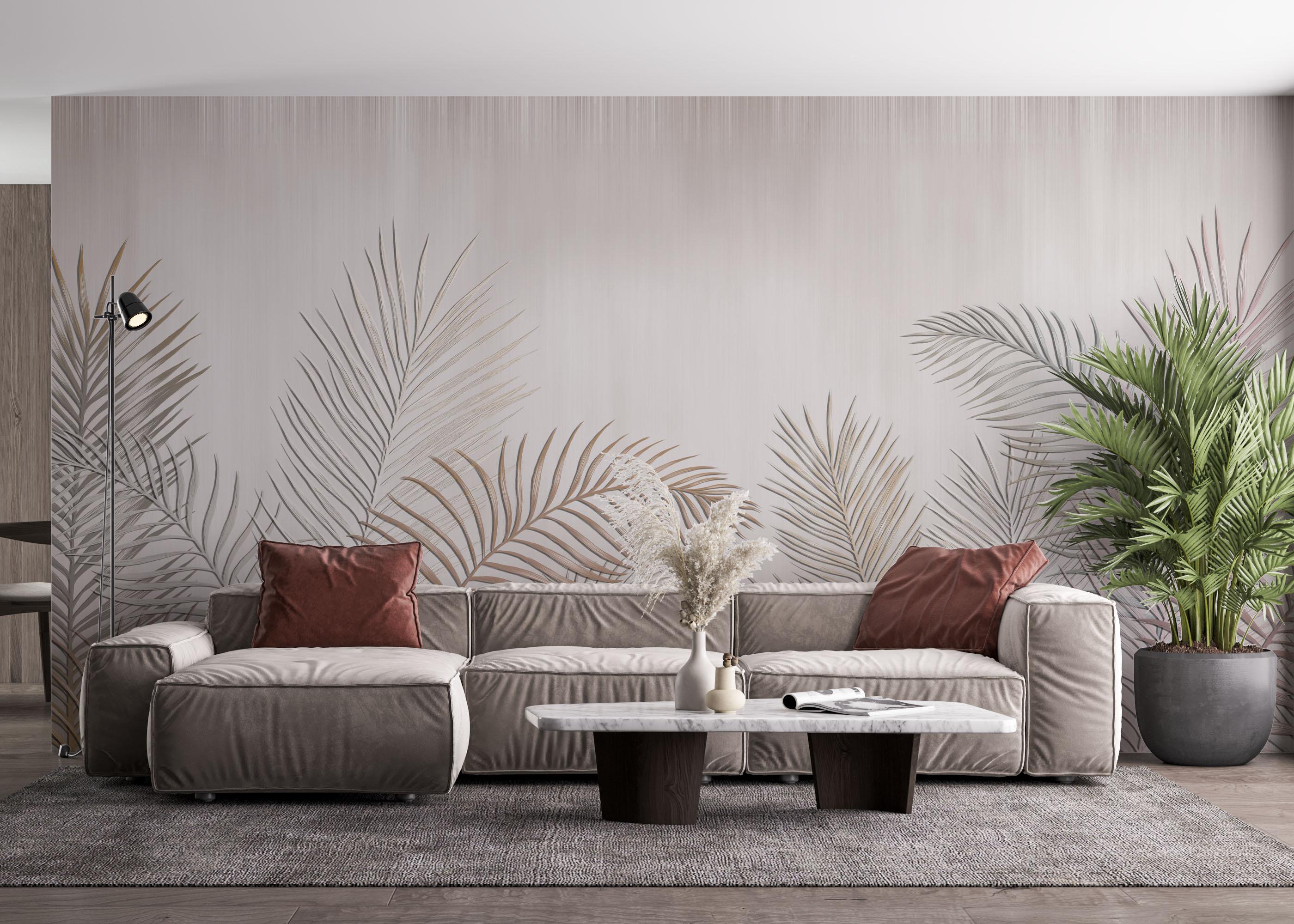 Fototapet Delicate Leaves mockup 4