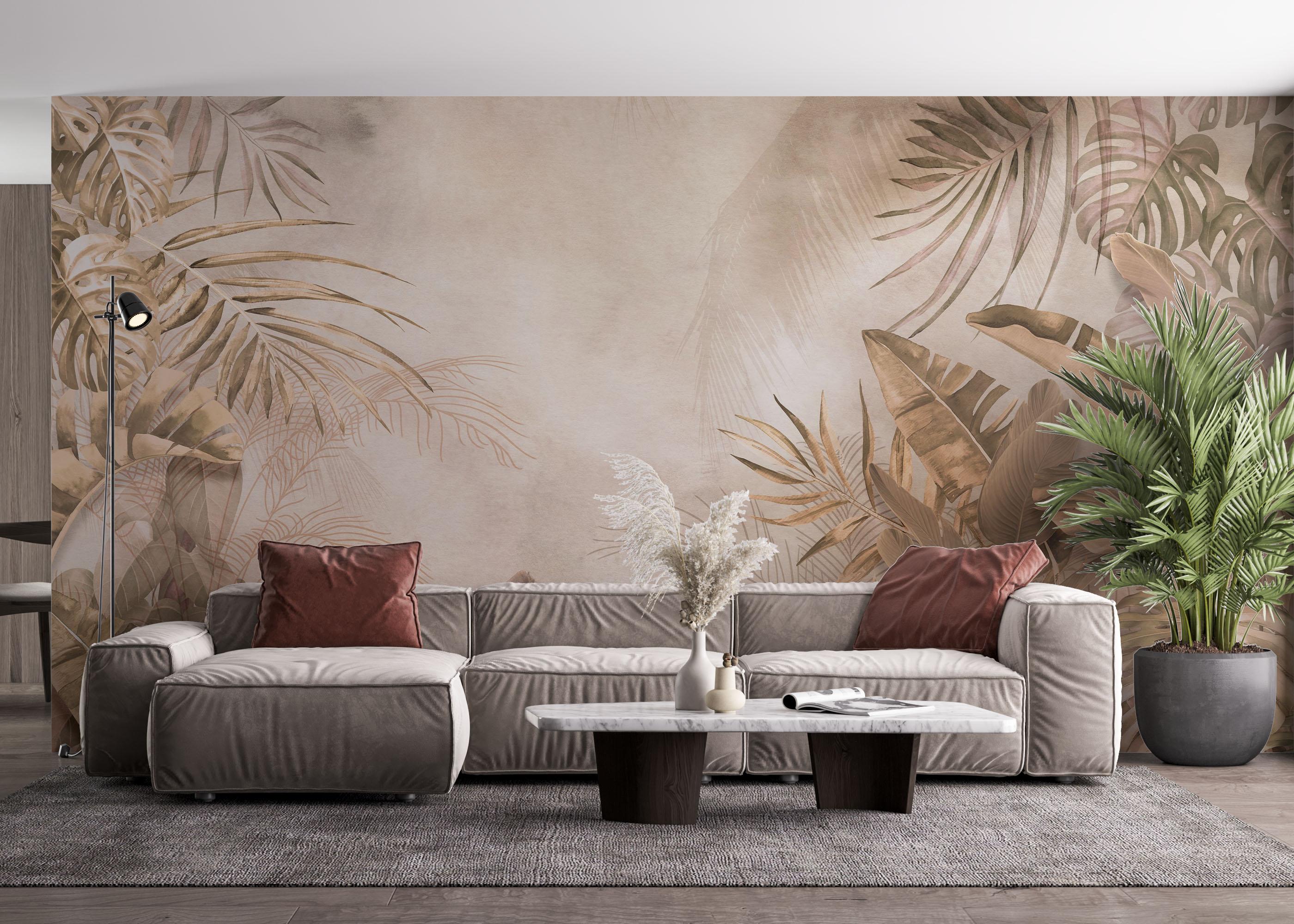 Fototapet Metalic Jungle mockup 4