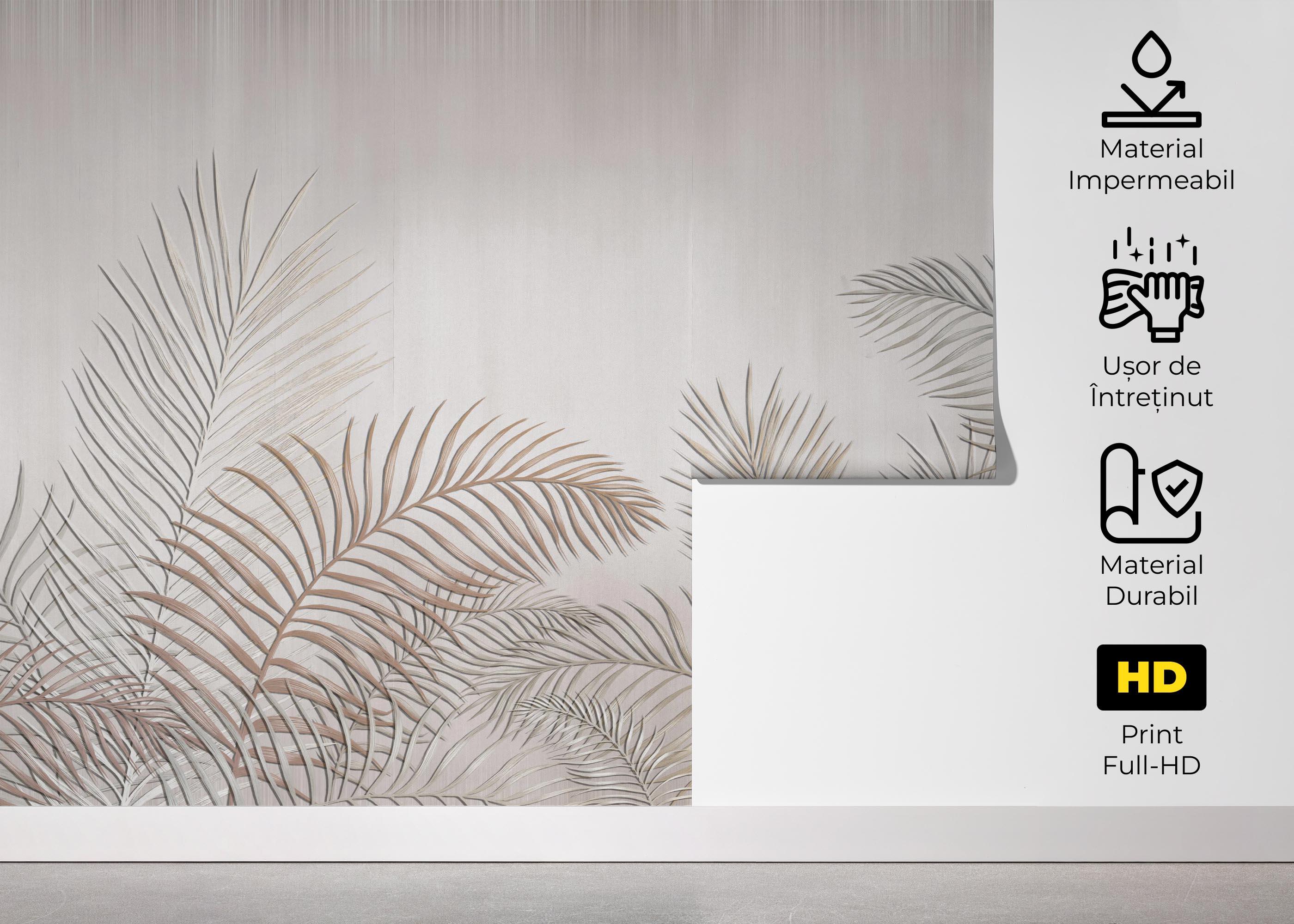 Fototapet Delicate Leaves mockup 5