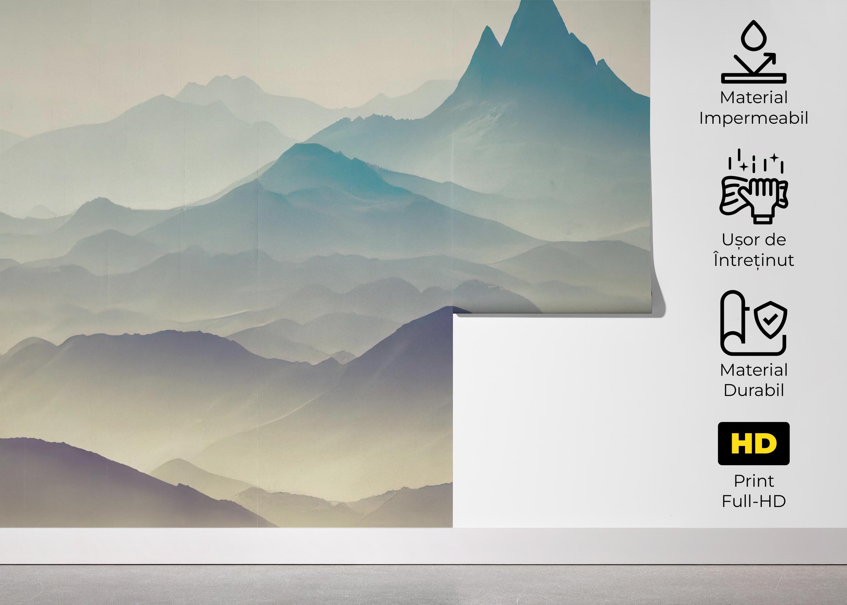 Fototapet Forbidden Mountains mockup 5