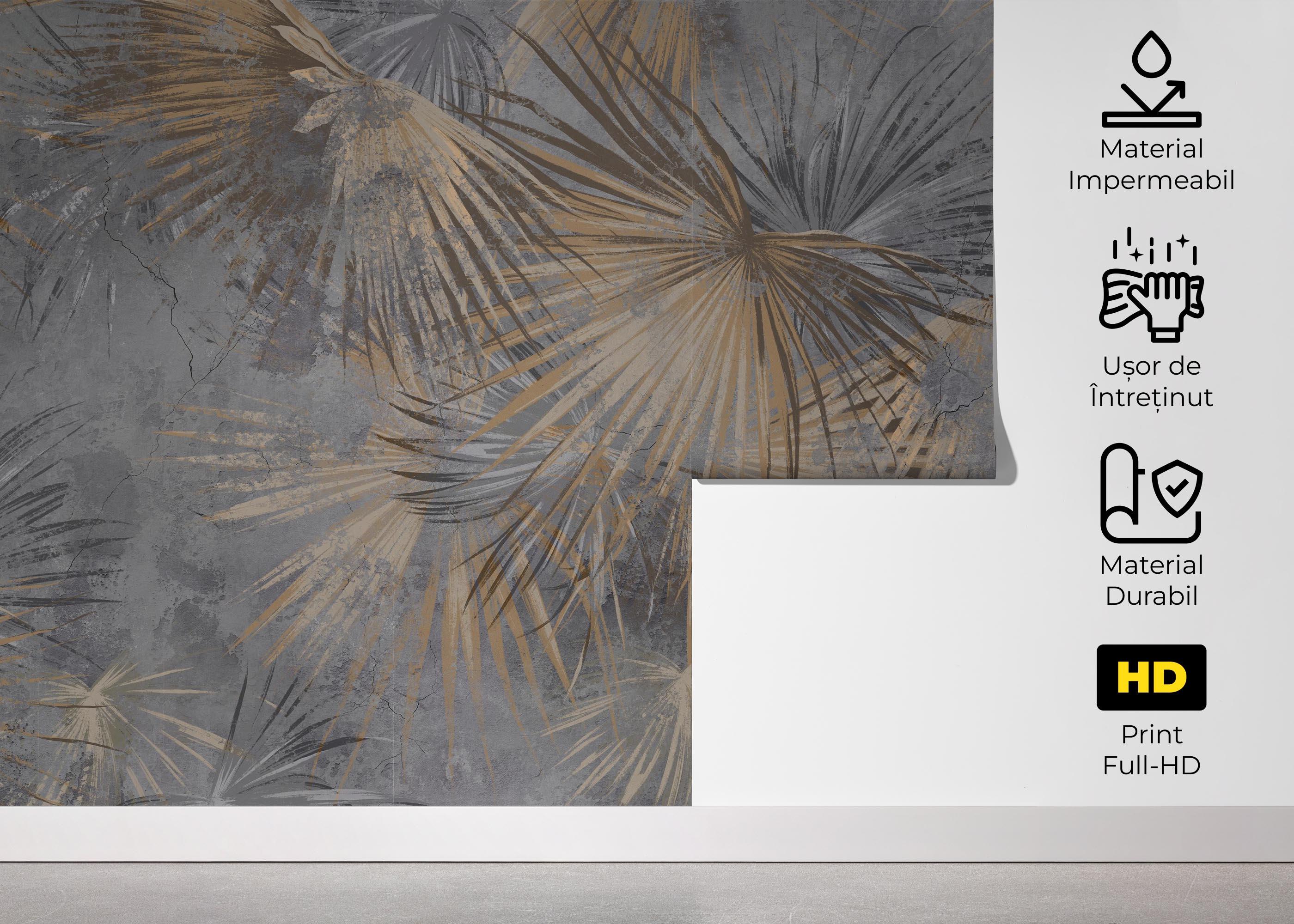 Fototapet Jungle Concrete mockup 5