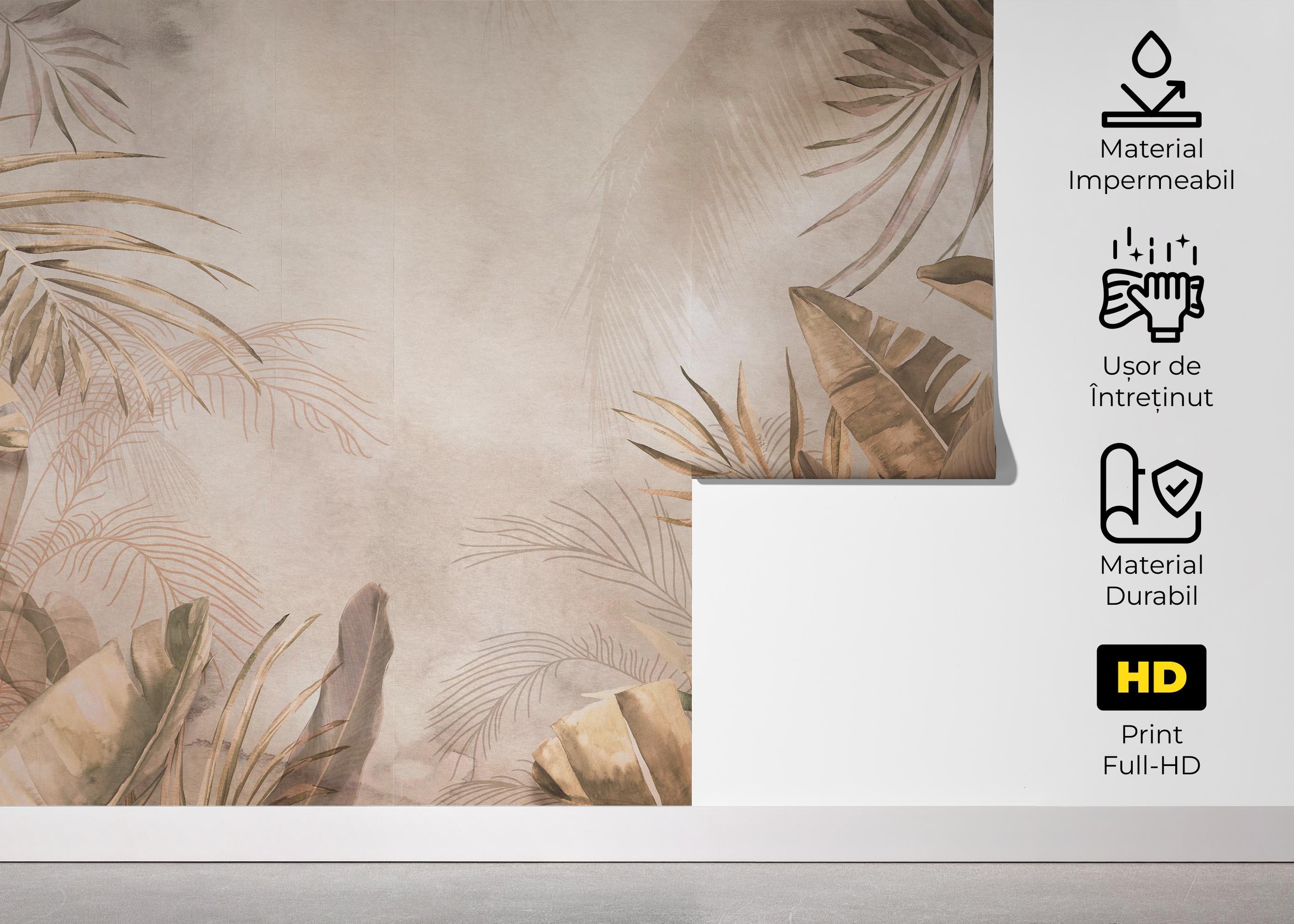 Fototapet Metalic Jungle mockup 5