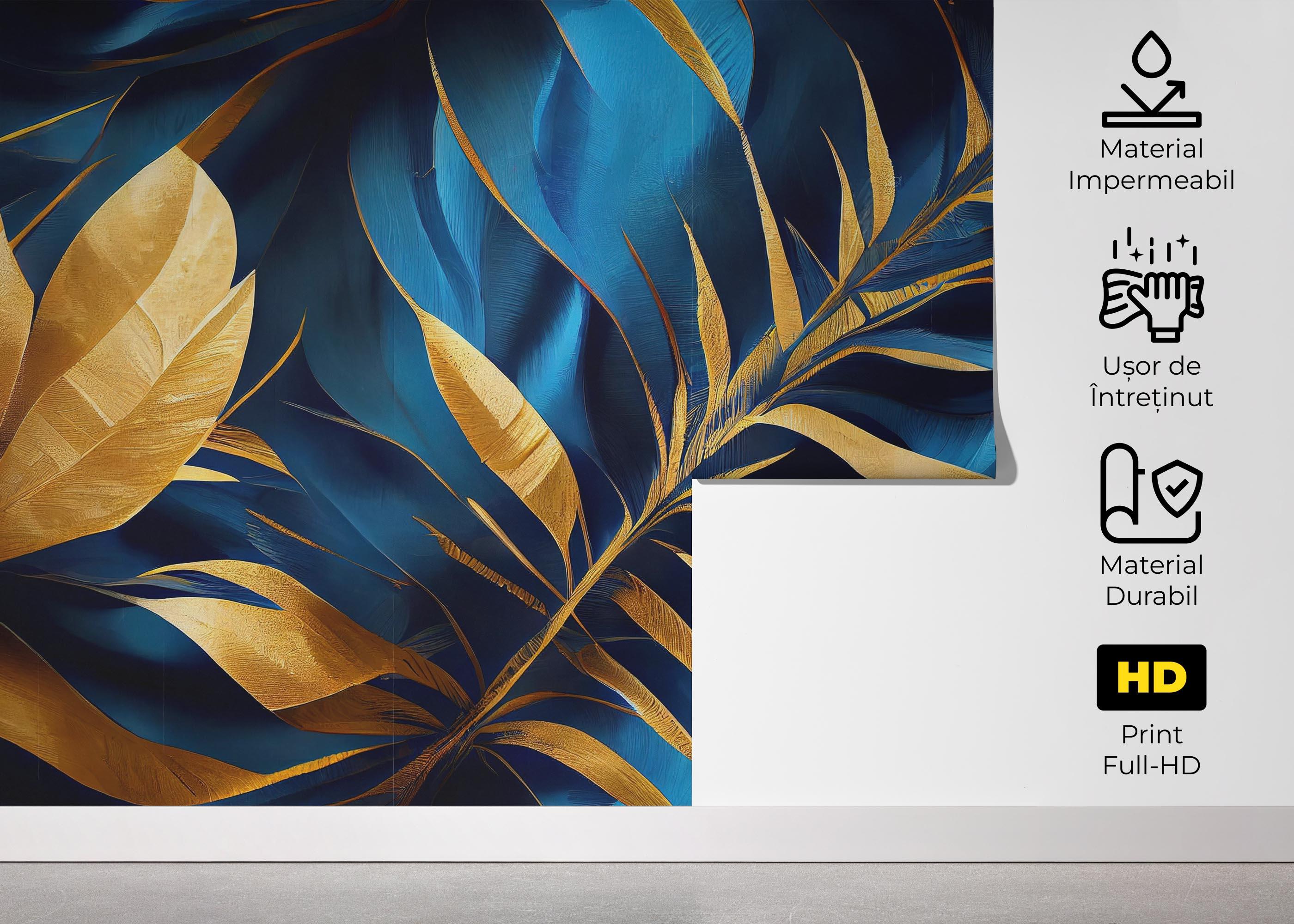 Fototapet Satin Leaf mockup 5