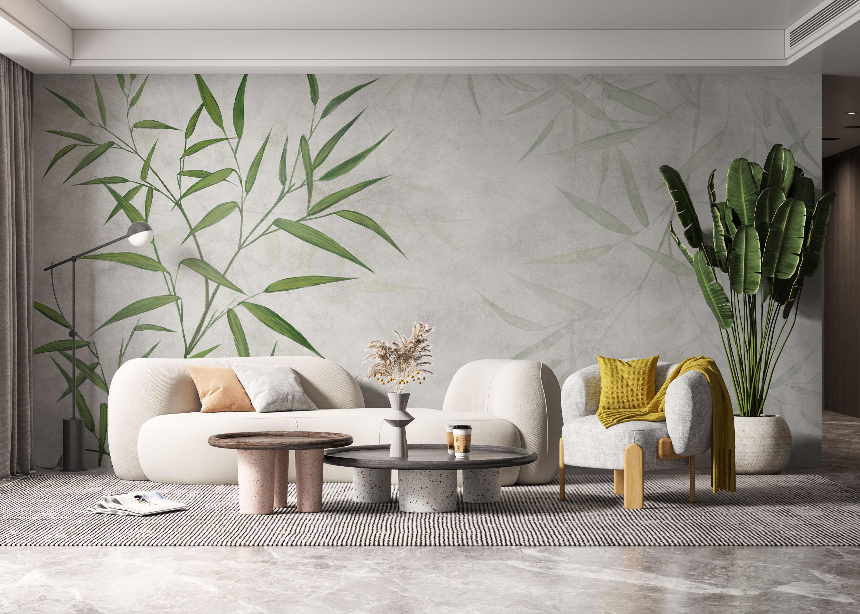 Fototapet Bamboo Leaf mockup 6