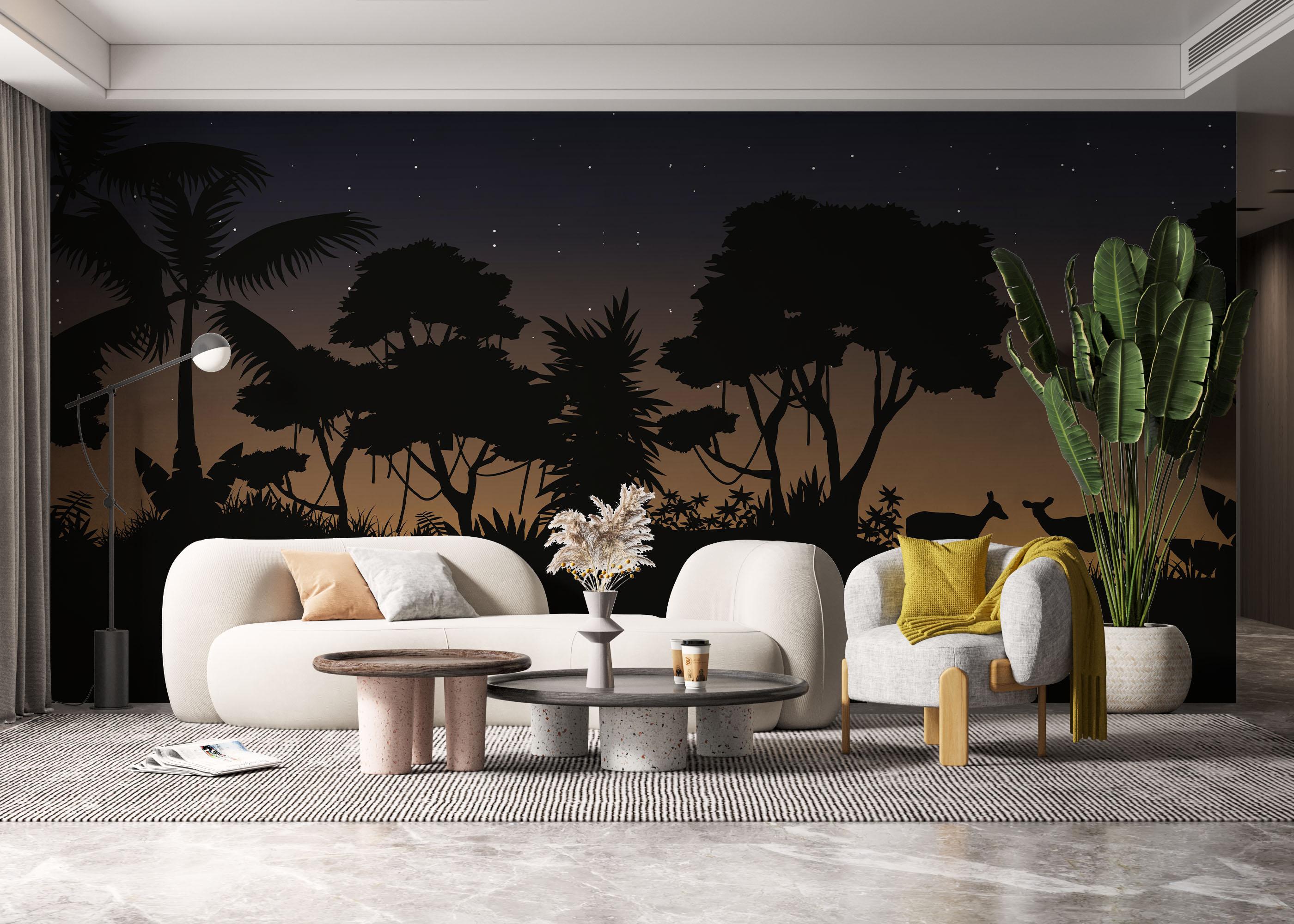 Fototapet Blue Sky Jungle mockup 6