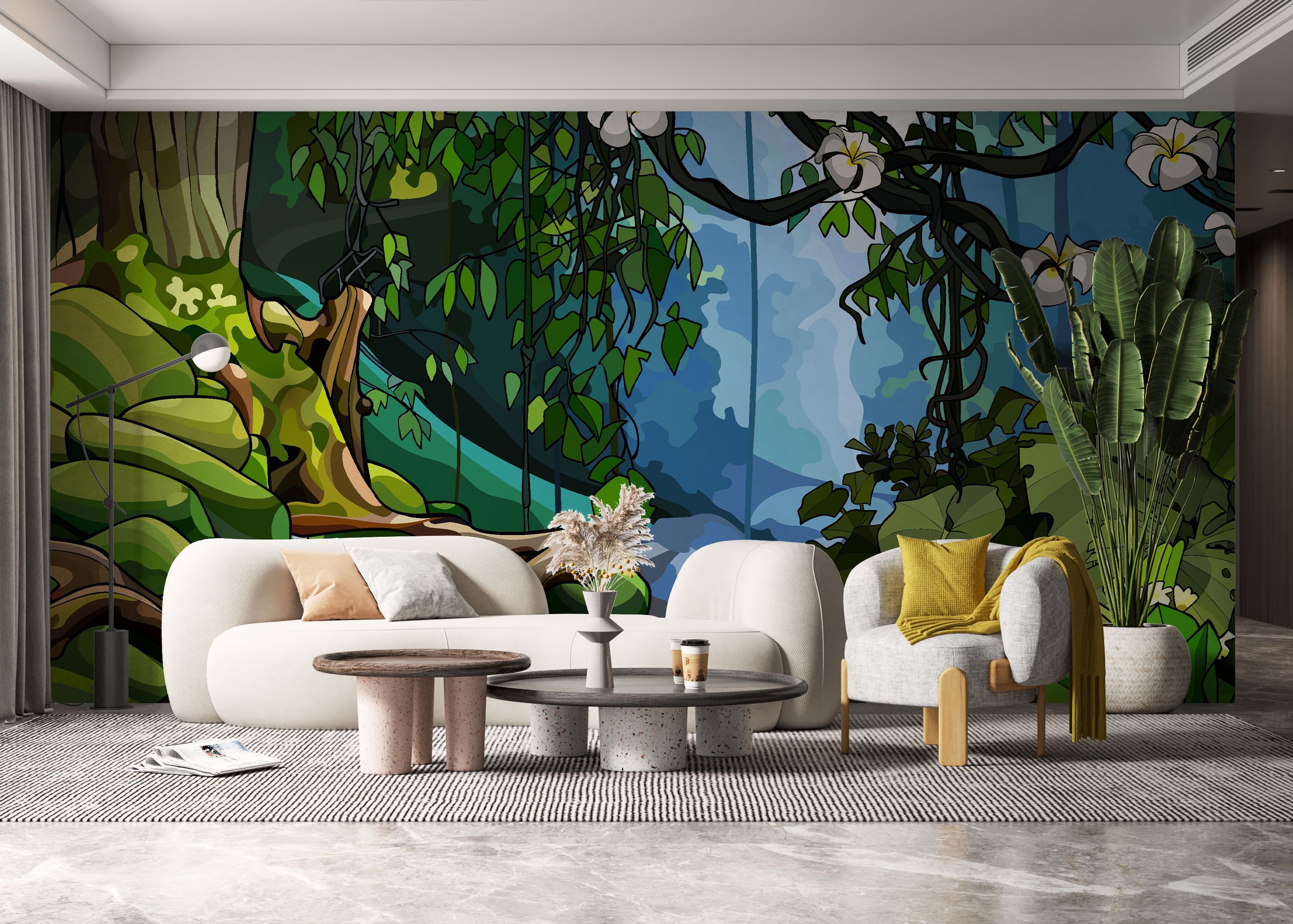 Cartoon Jungle Art mockup 6