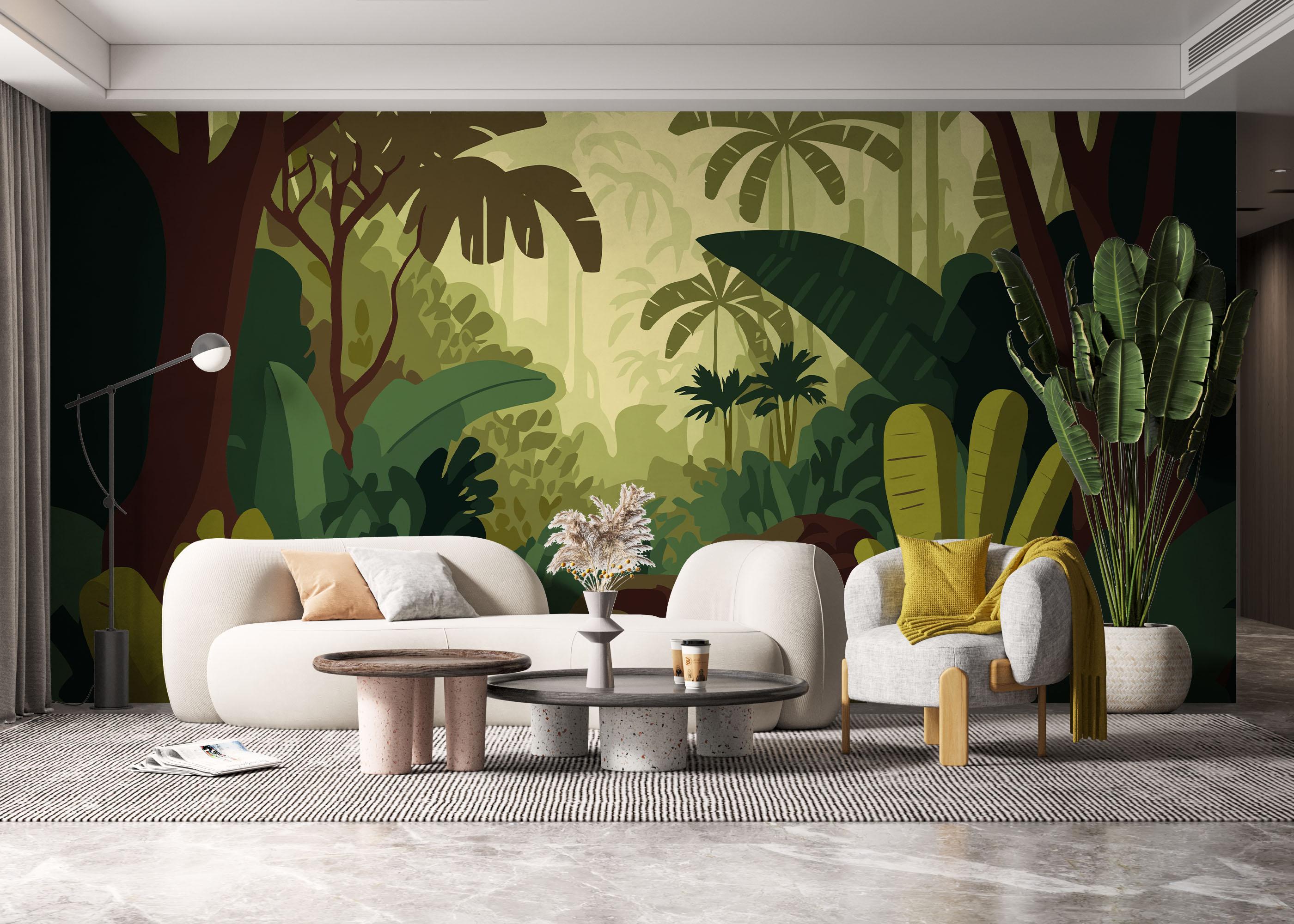 Fototapet Cartoon Pretty Jungle mockup 6