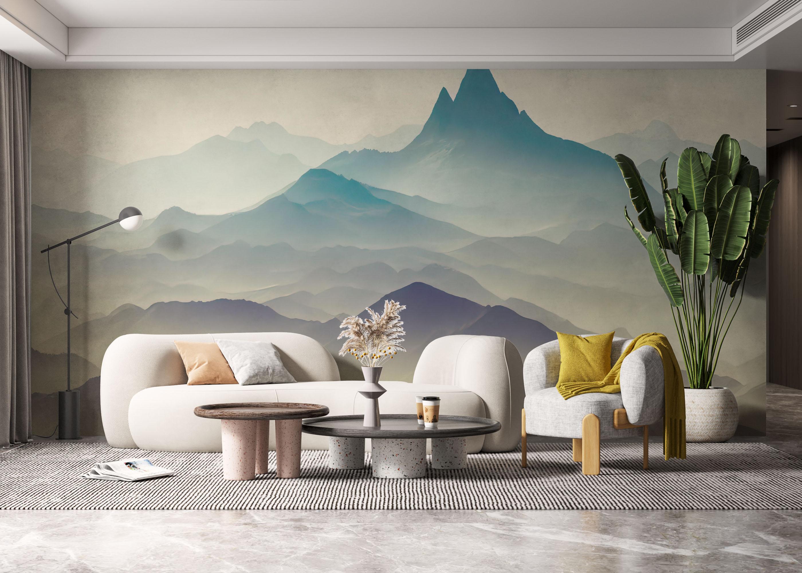 Fototapet Forbidden Mountains mockup 6