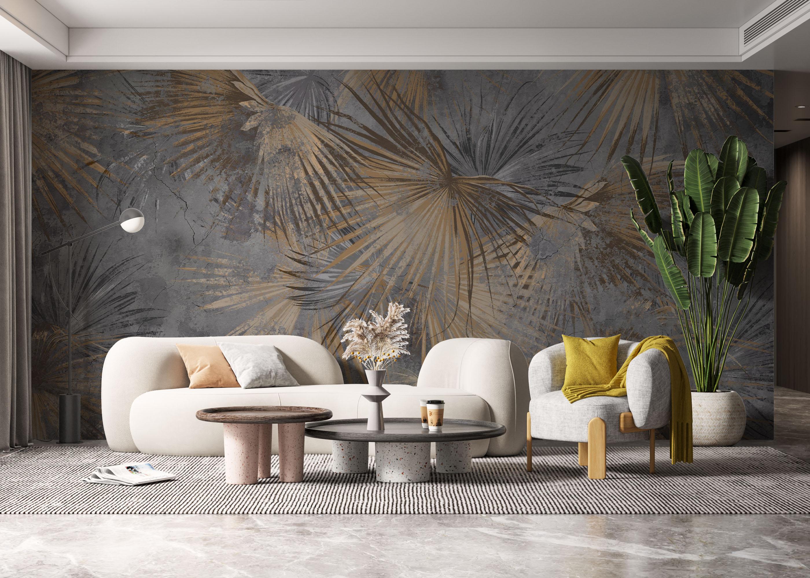 Fototapet Jungle Concrete mockup 6