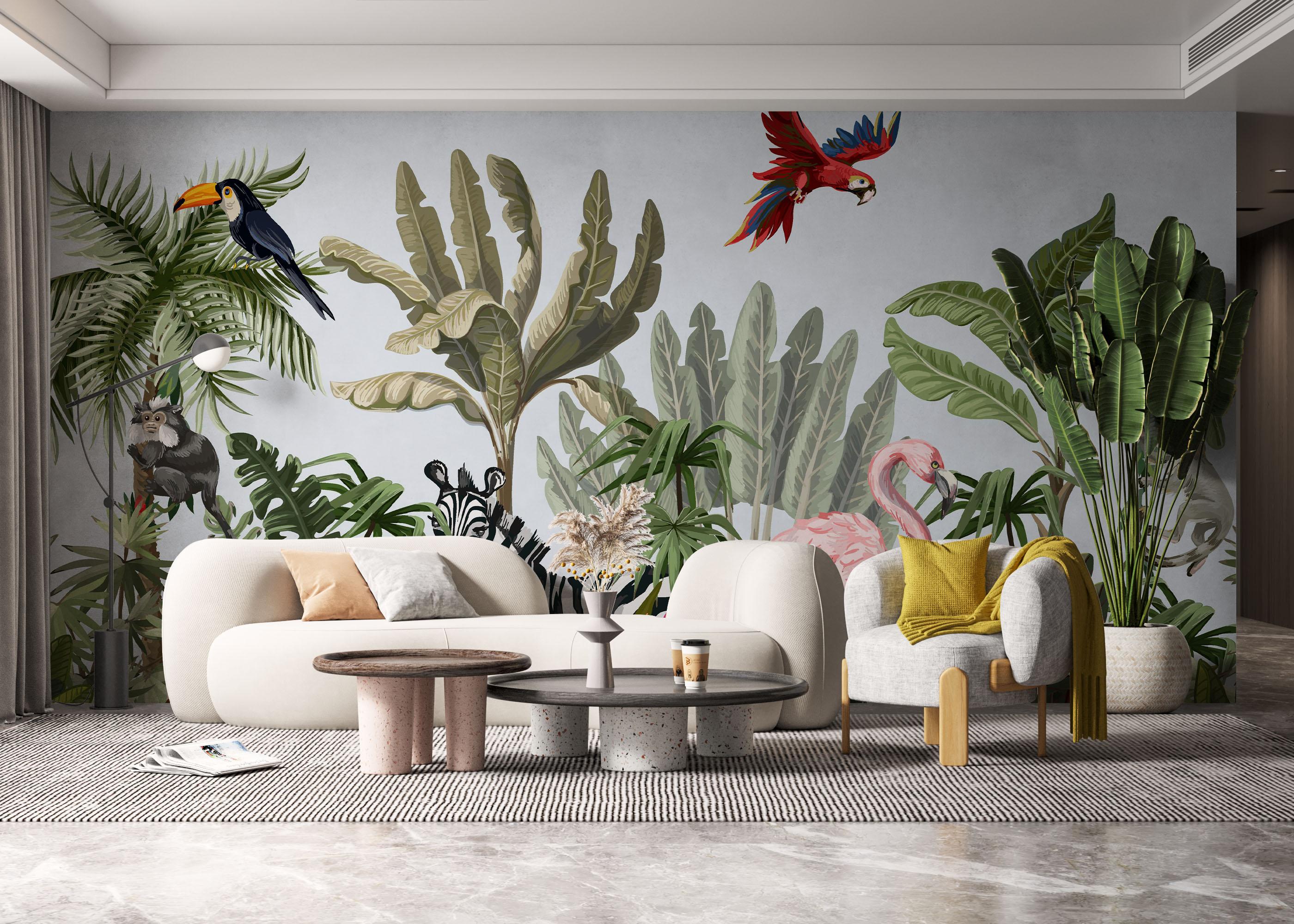 Fototapet Light Jungle Art mockup 6