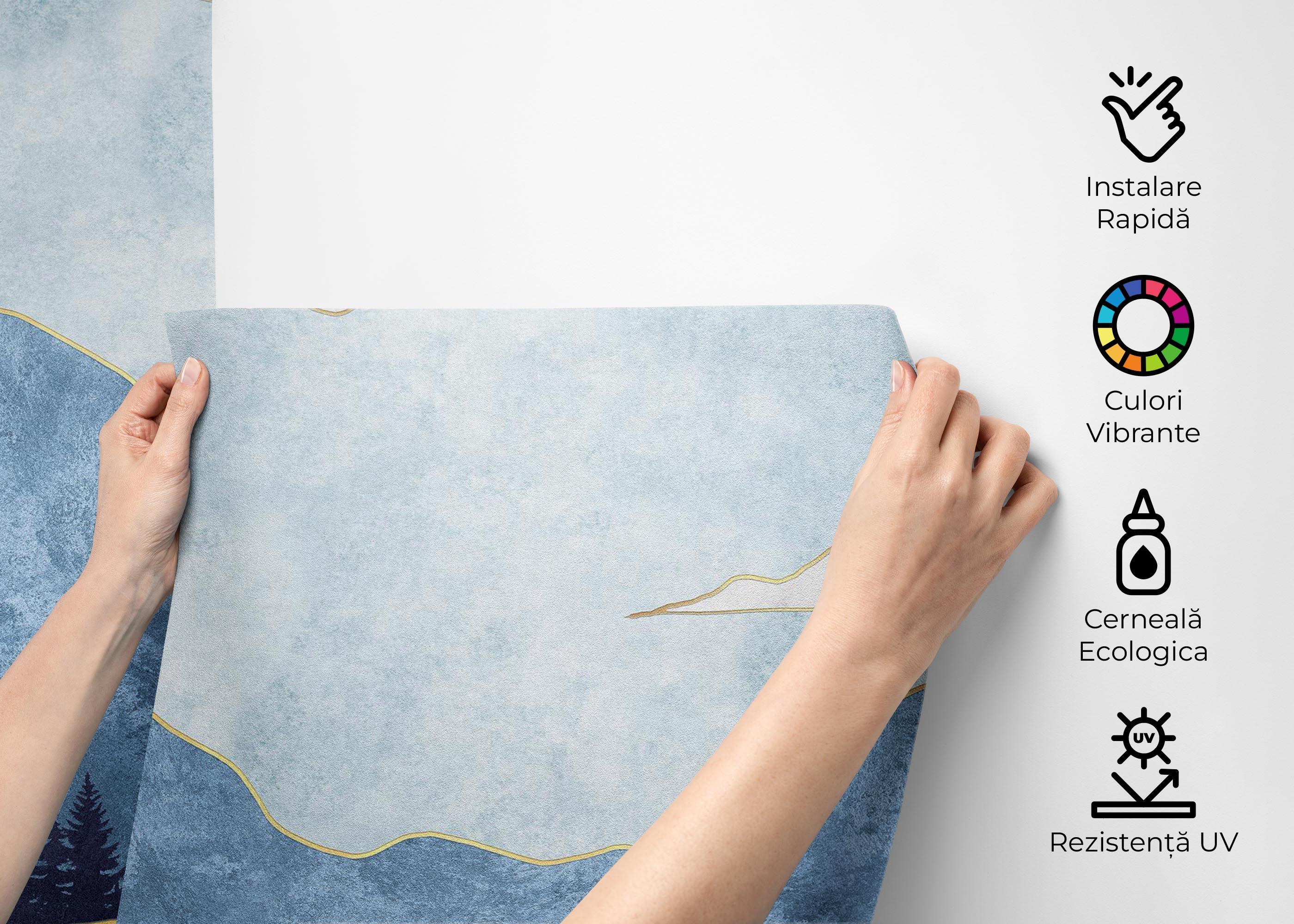 Fototapet Blue Landscape mockup 2