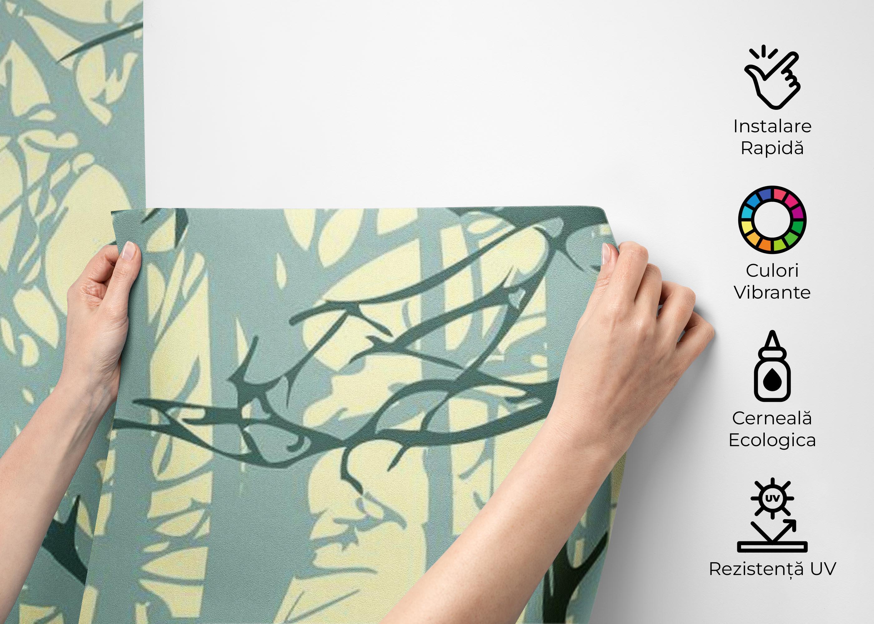 Fototapet Deer Forest mockup 2