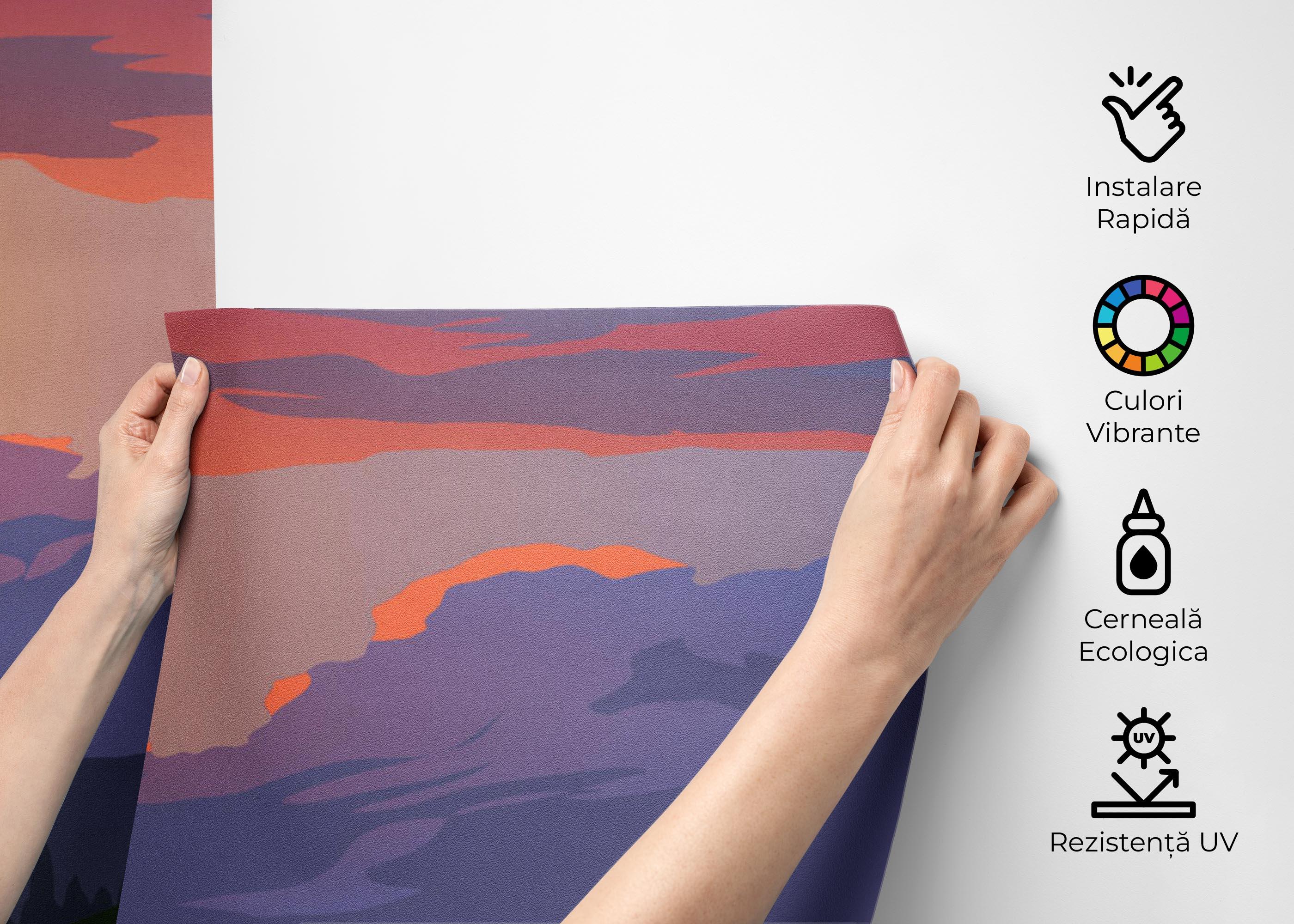 Fototapet Flower Field Forest mockup 2