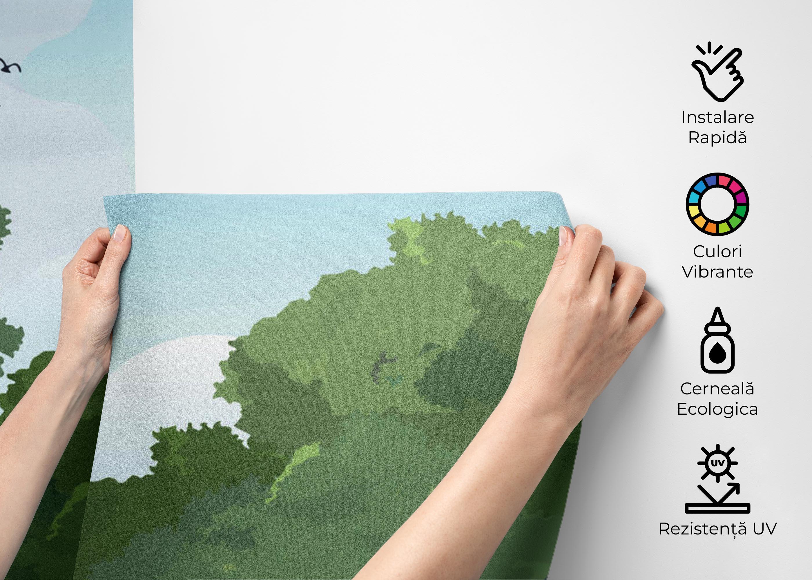 Fototapet Full Forest Tree mockup 2