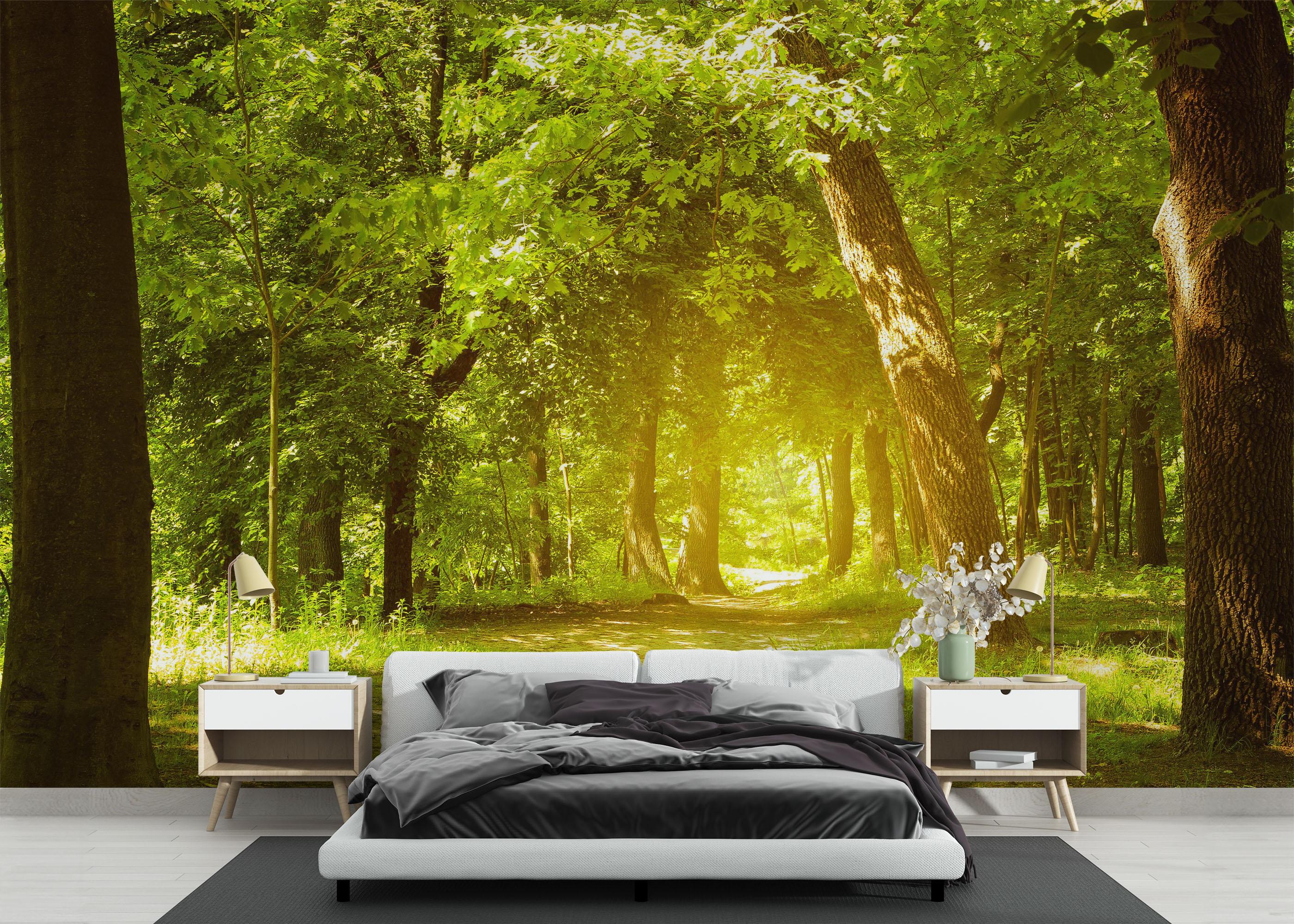 Fototapet Forest Road mockup 3