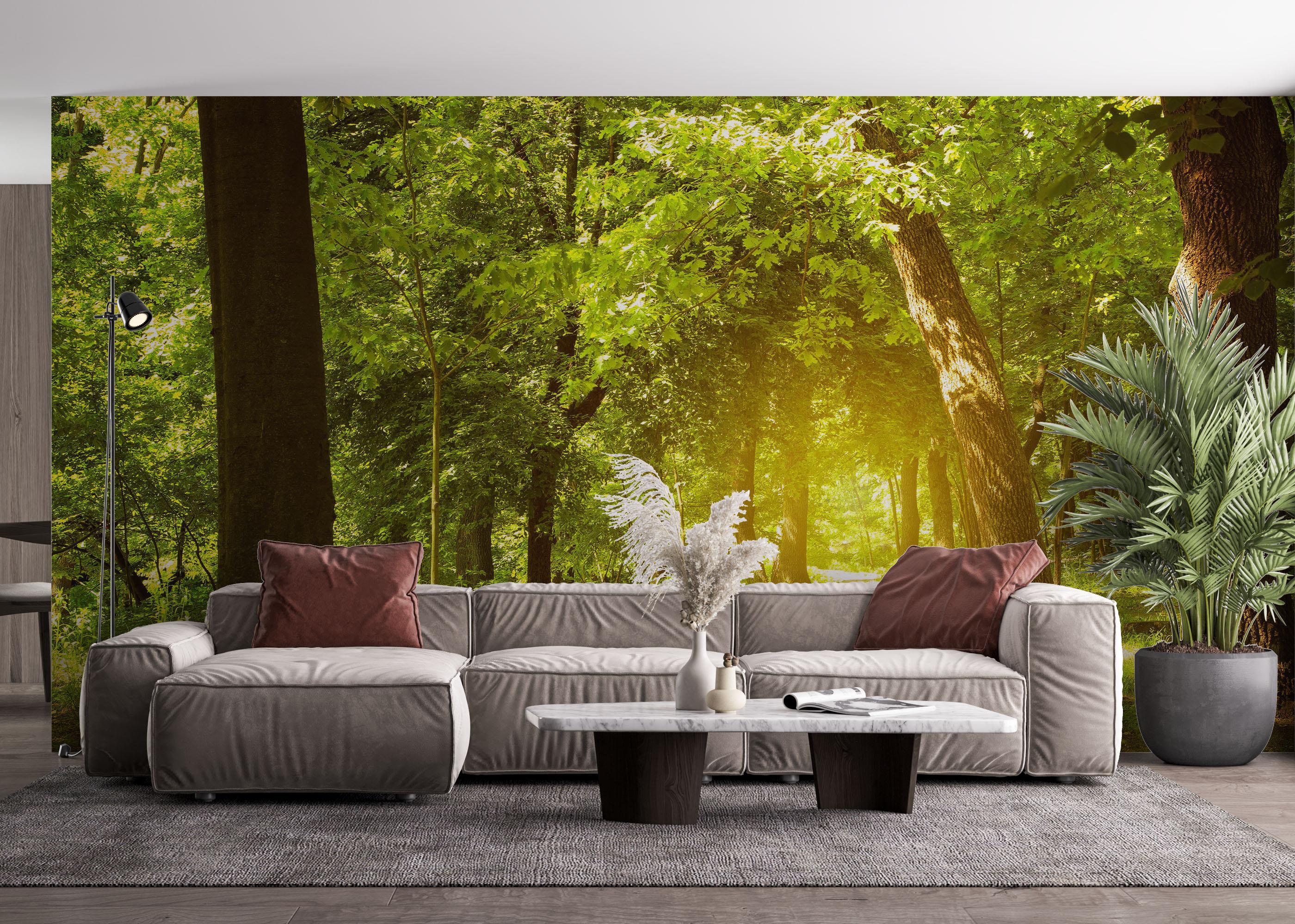 Fototapet Forest Road mockup 4