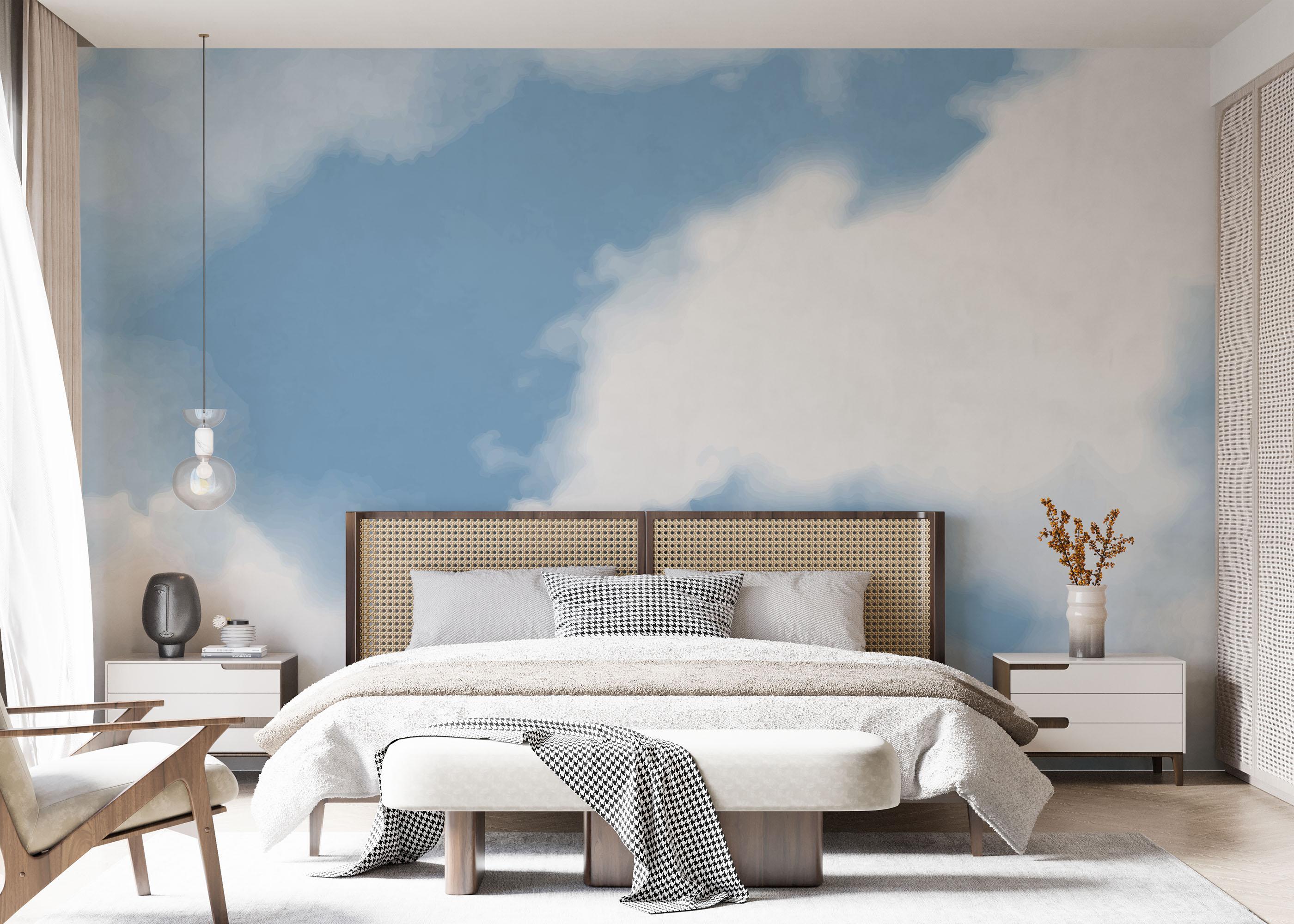 Fototapet Blue White Sky mockup 7