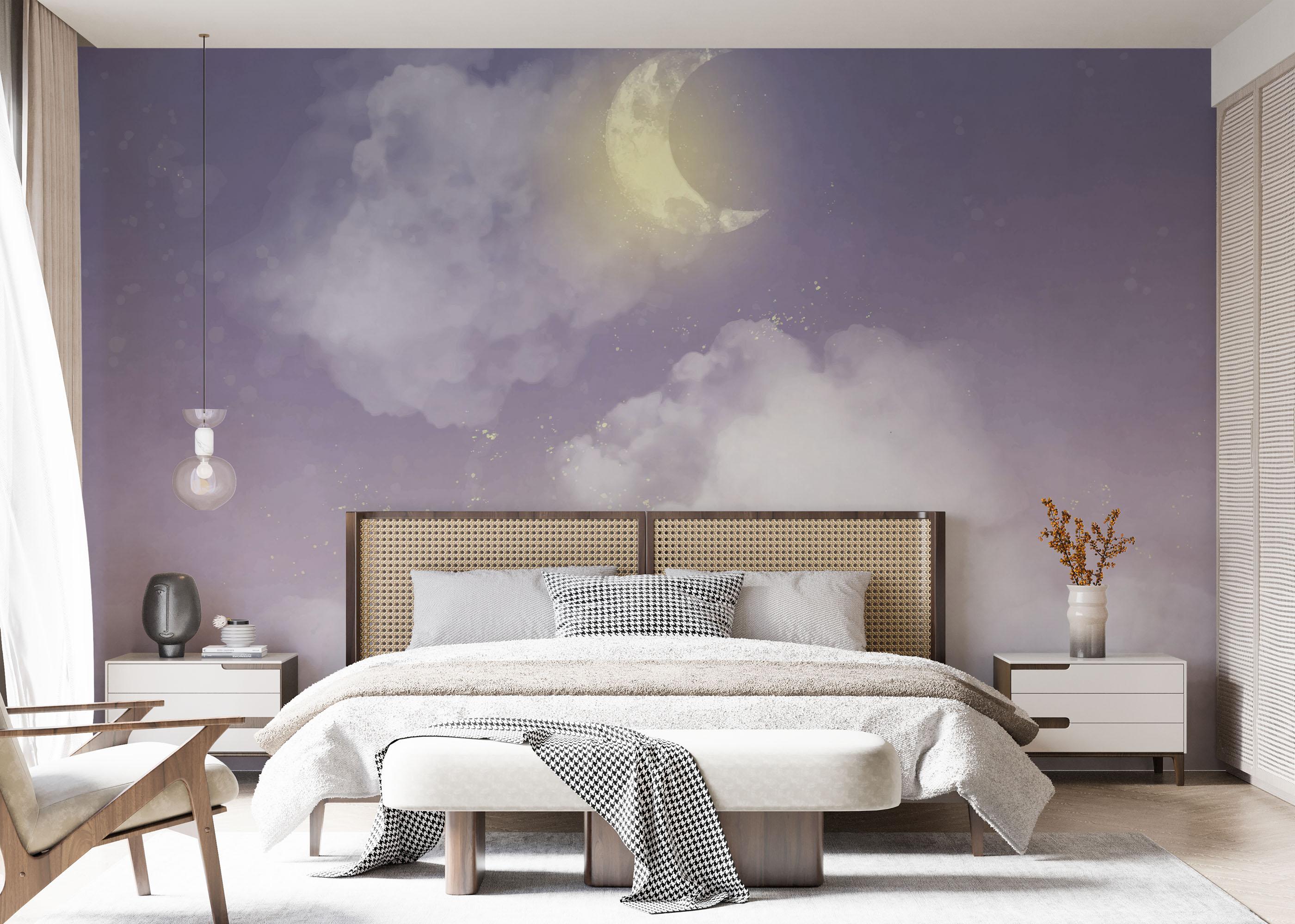Fototapet Pretty Moon Sky mockup 7